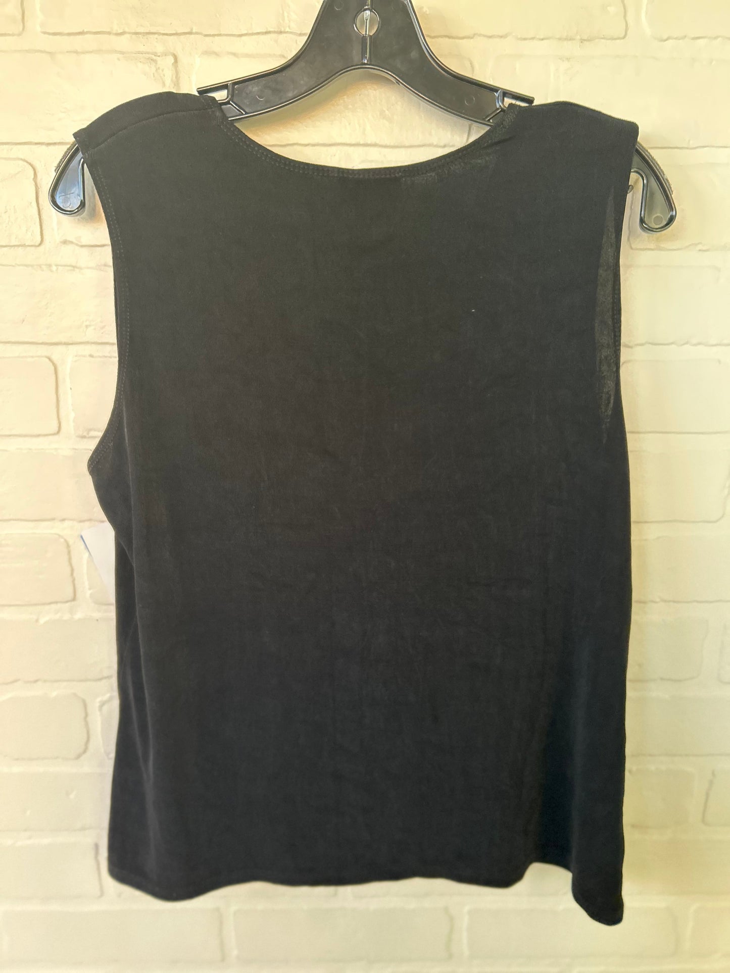 Top Sleeveless By Citiknits In Black, Size: L