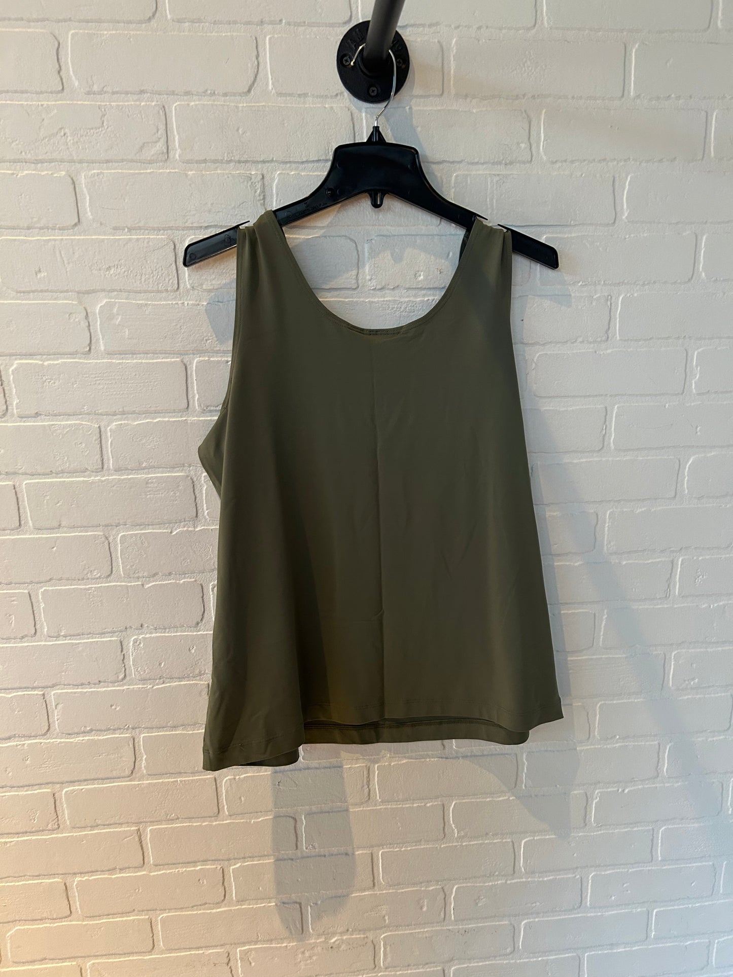 Top Sleeveless By Chicos In Green, Size: Xl