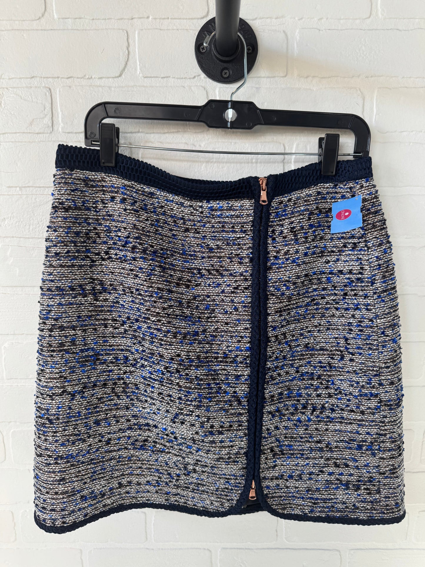 Skirt Mini & Short By J. Crew In Blue & White, Size: 10