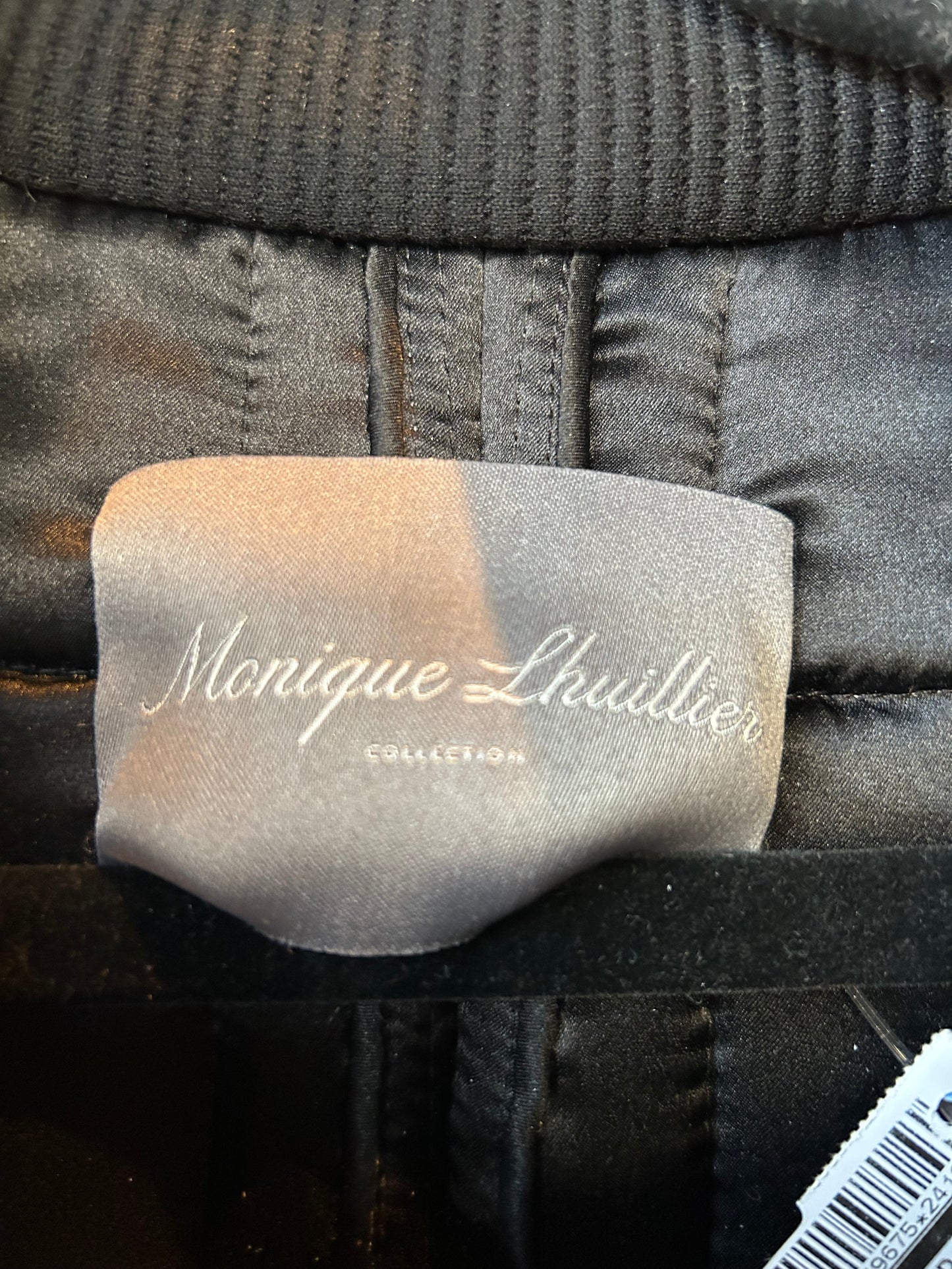 Vest Puffer & Quilted By MONIQUE LHUILLIER In Black, Size: M