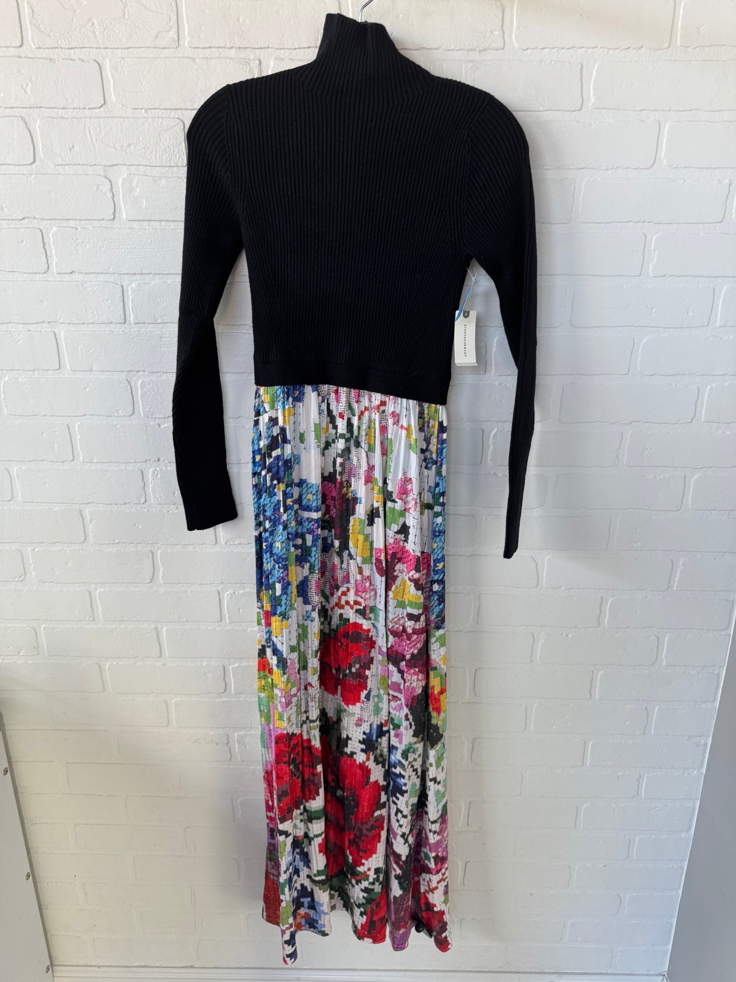 Dress Casual Maxi By Anthropologie In Black & White, Size: Xs