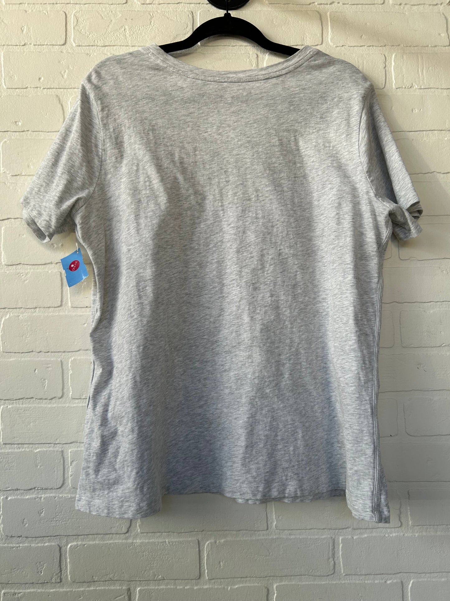 Athletic Top Short Sleeve By Athleta In Grey, Size: 1x