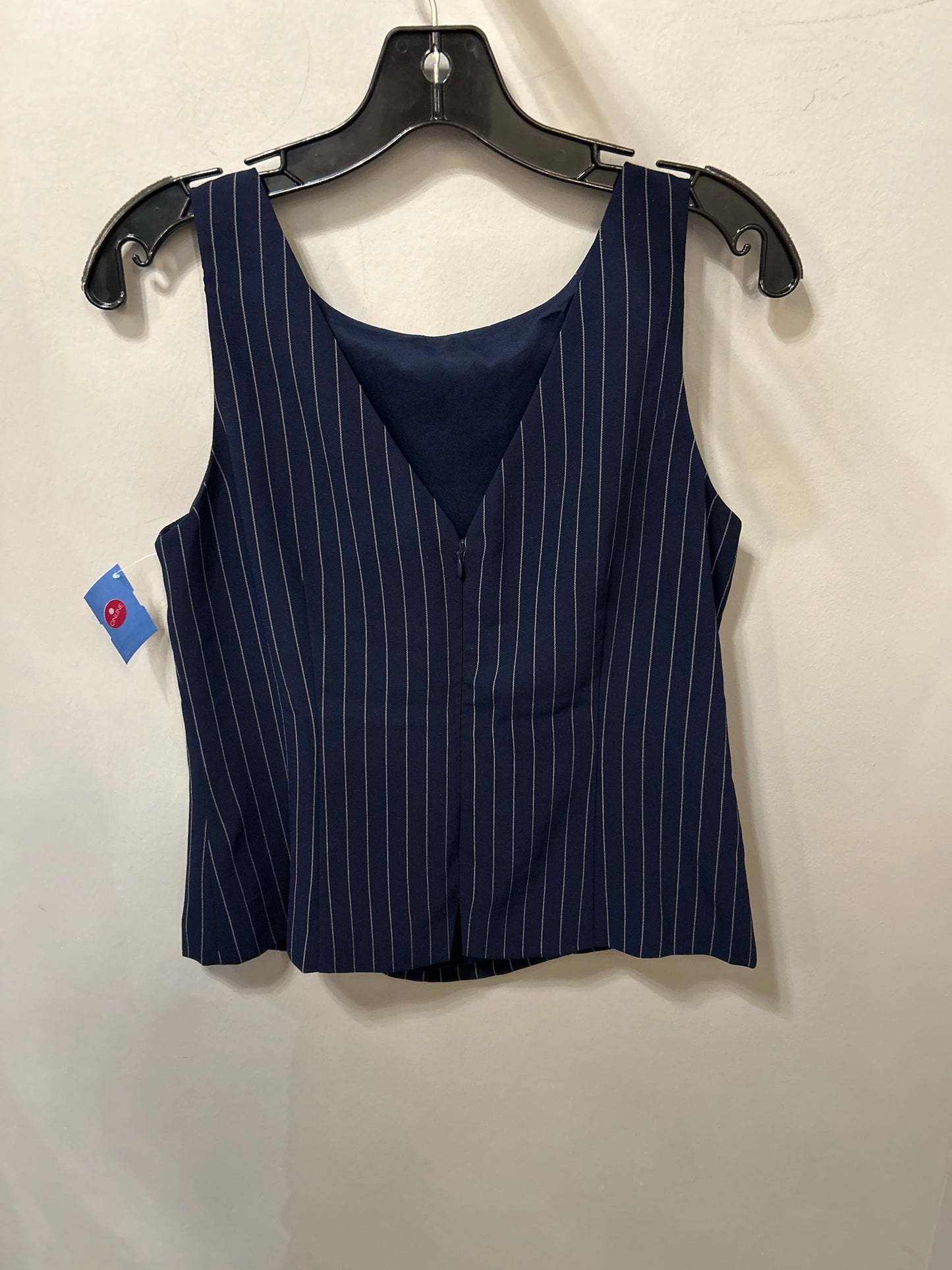 Top Sleeveless By White House Black Market In Blue & White, Size: S