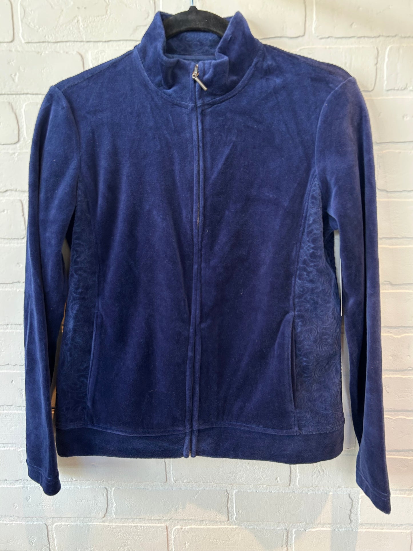 Sweatshirt Collar By Croft And Barrow In Navy, Size: Sp