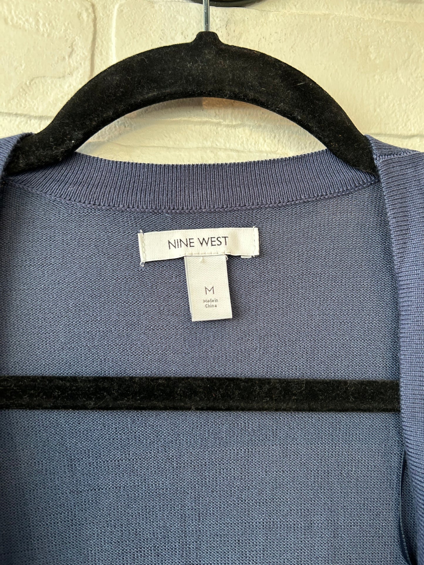 Cardigan By Nine West In Blue, Size: M