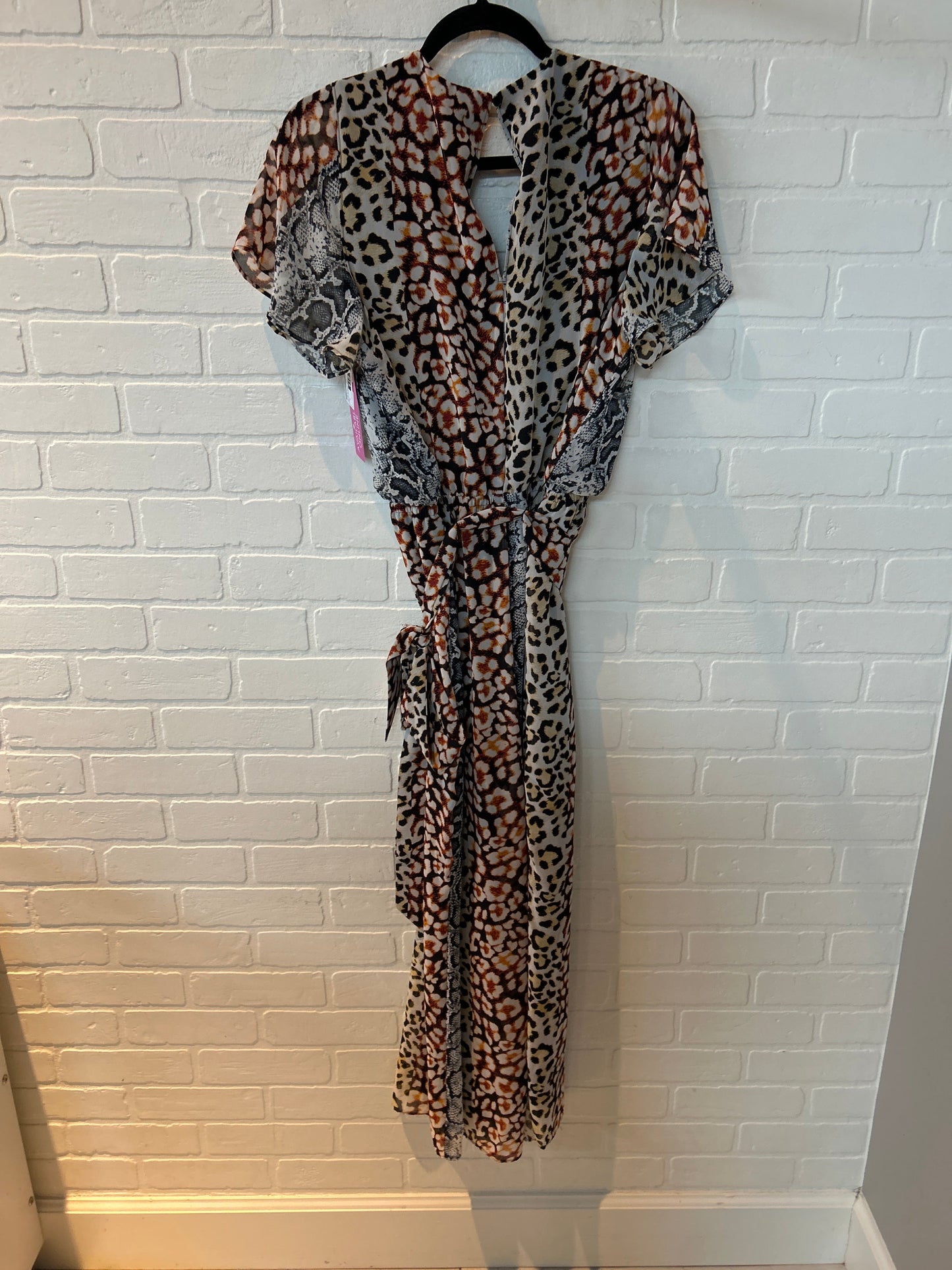 Jumpsuit By Express In Black & Brown, Size: L