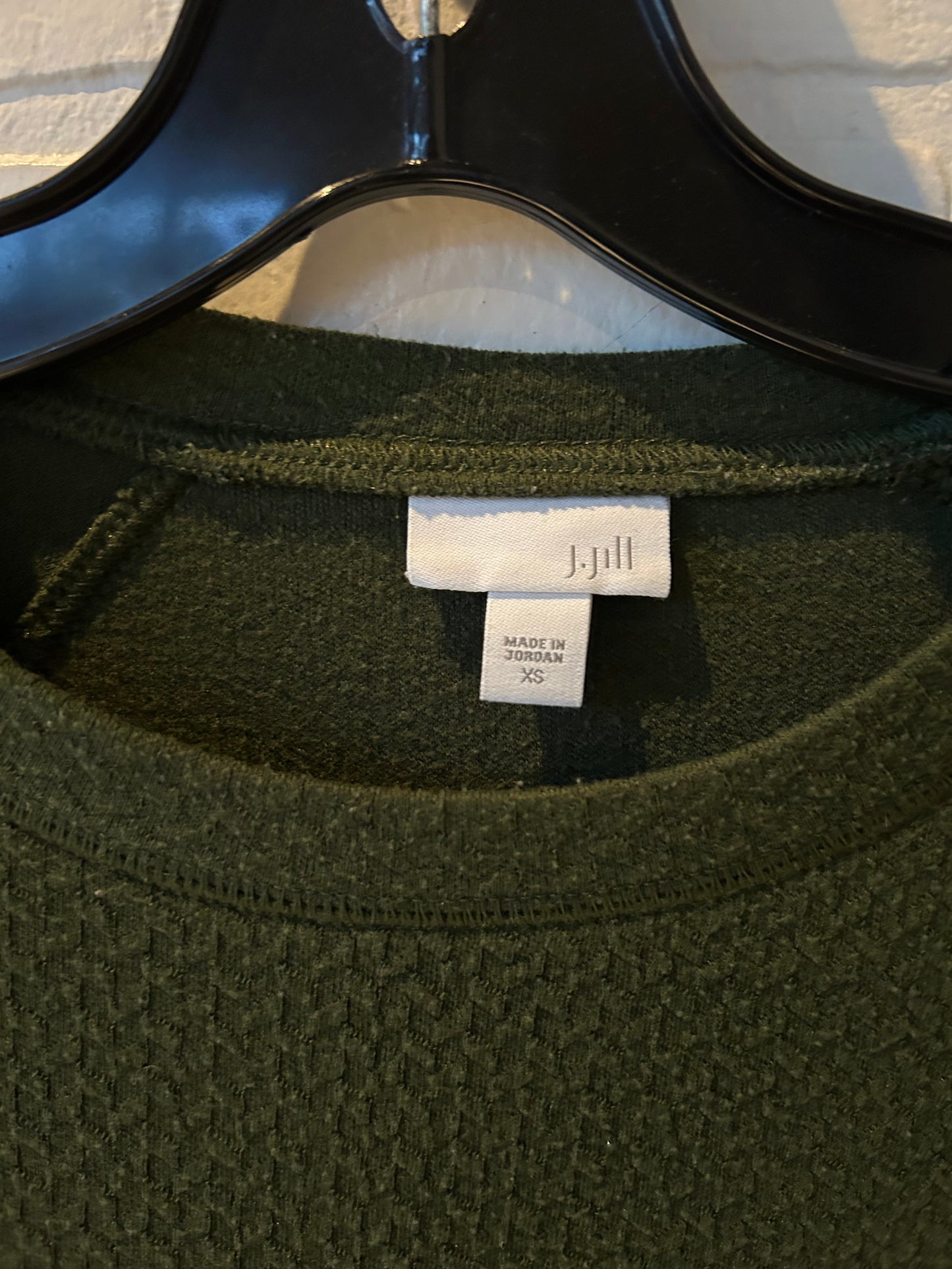 Top Long Sleeve By J. Jill In Green, Size: Xs