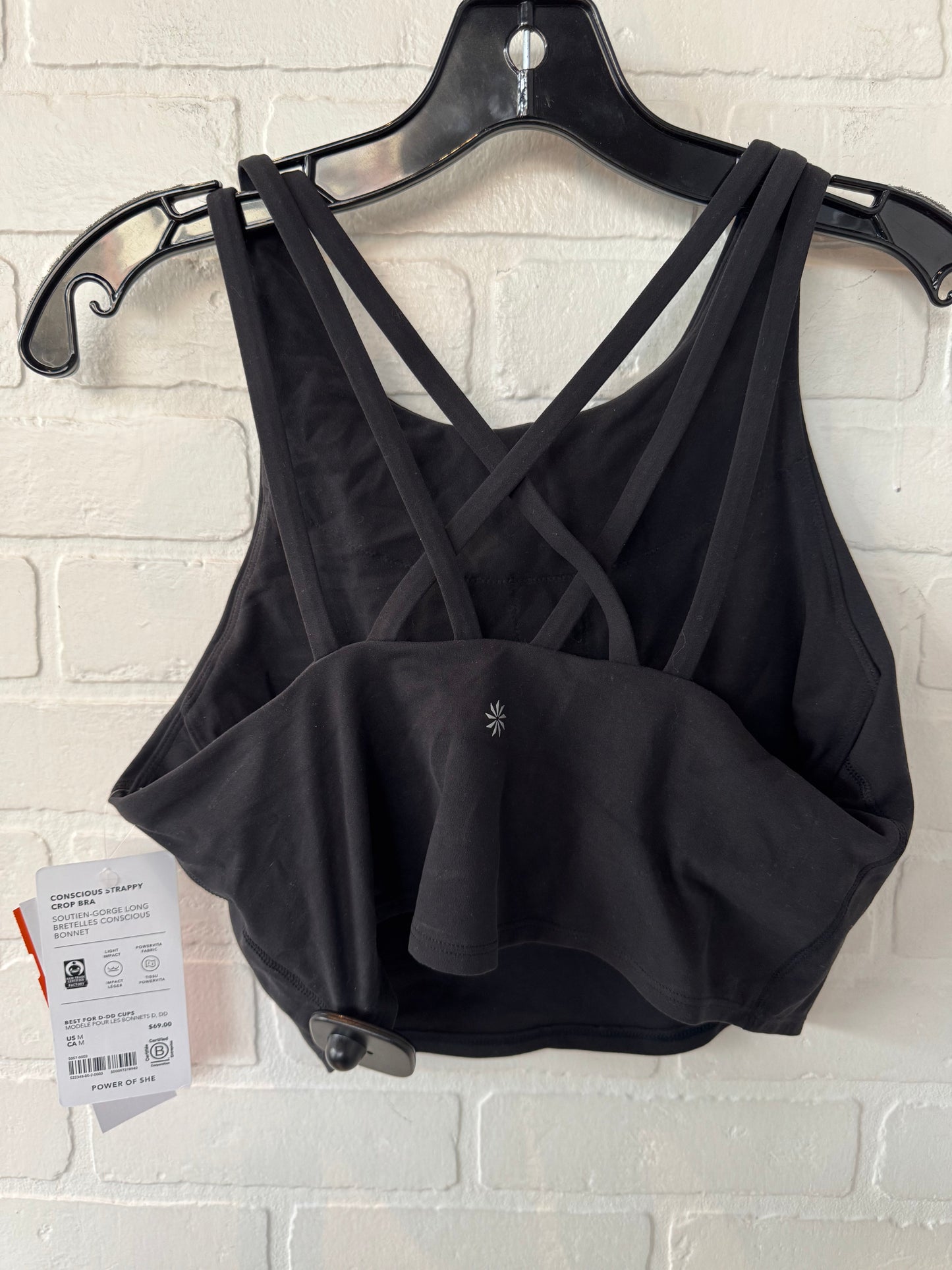 Athletic Bra By Athleta In Black, Size: M