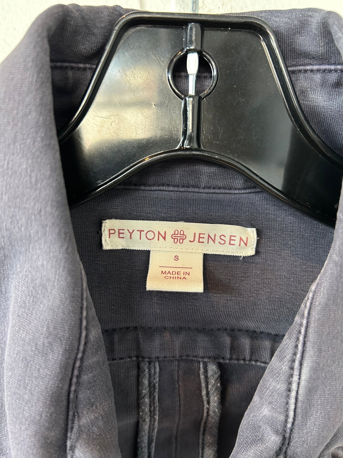 Jacket Moto By Peyton Jensen In Grey Denim, Size: S