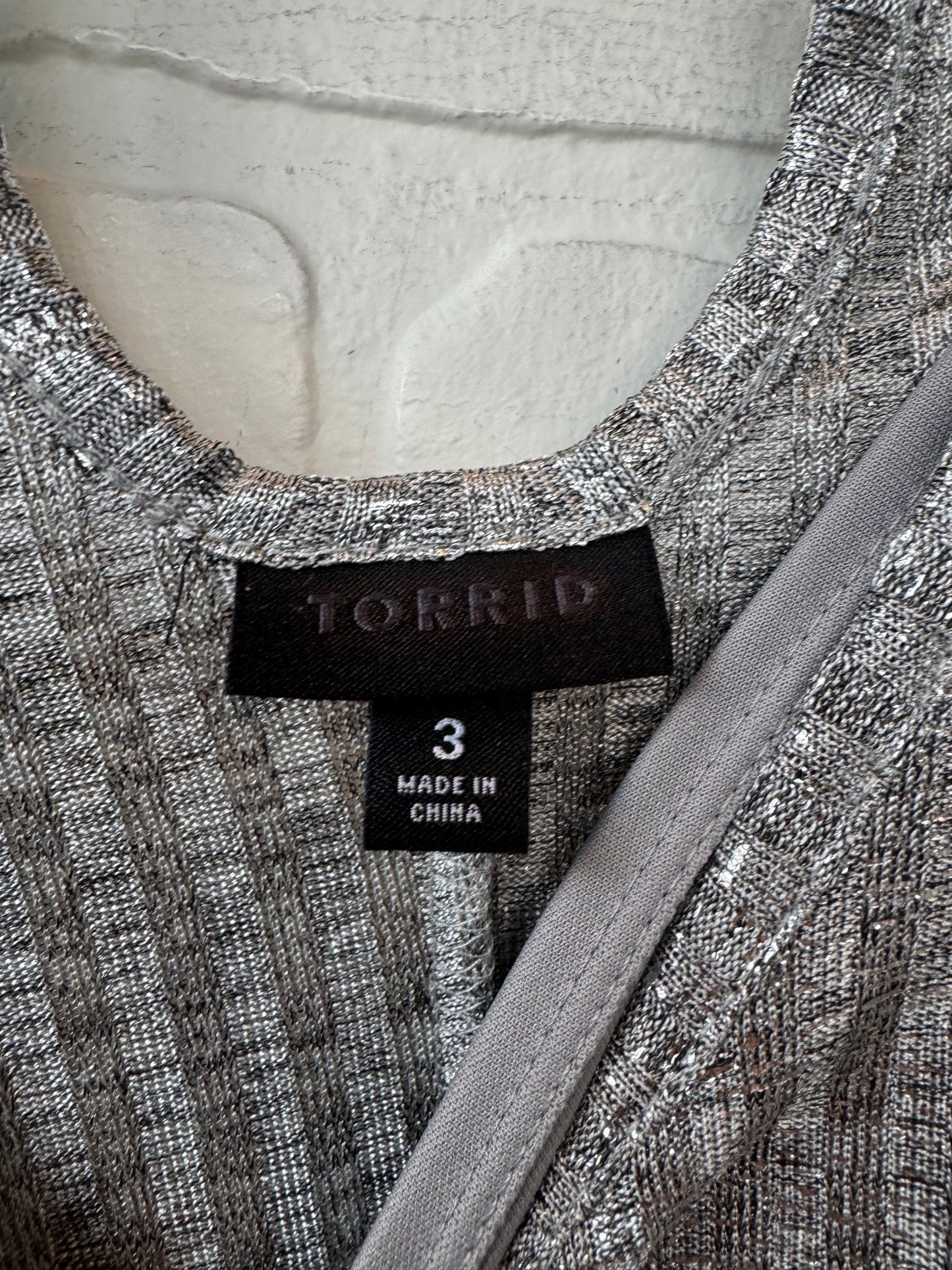 Dress Party Midi By Torrid In Silver, Size: 3x