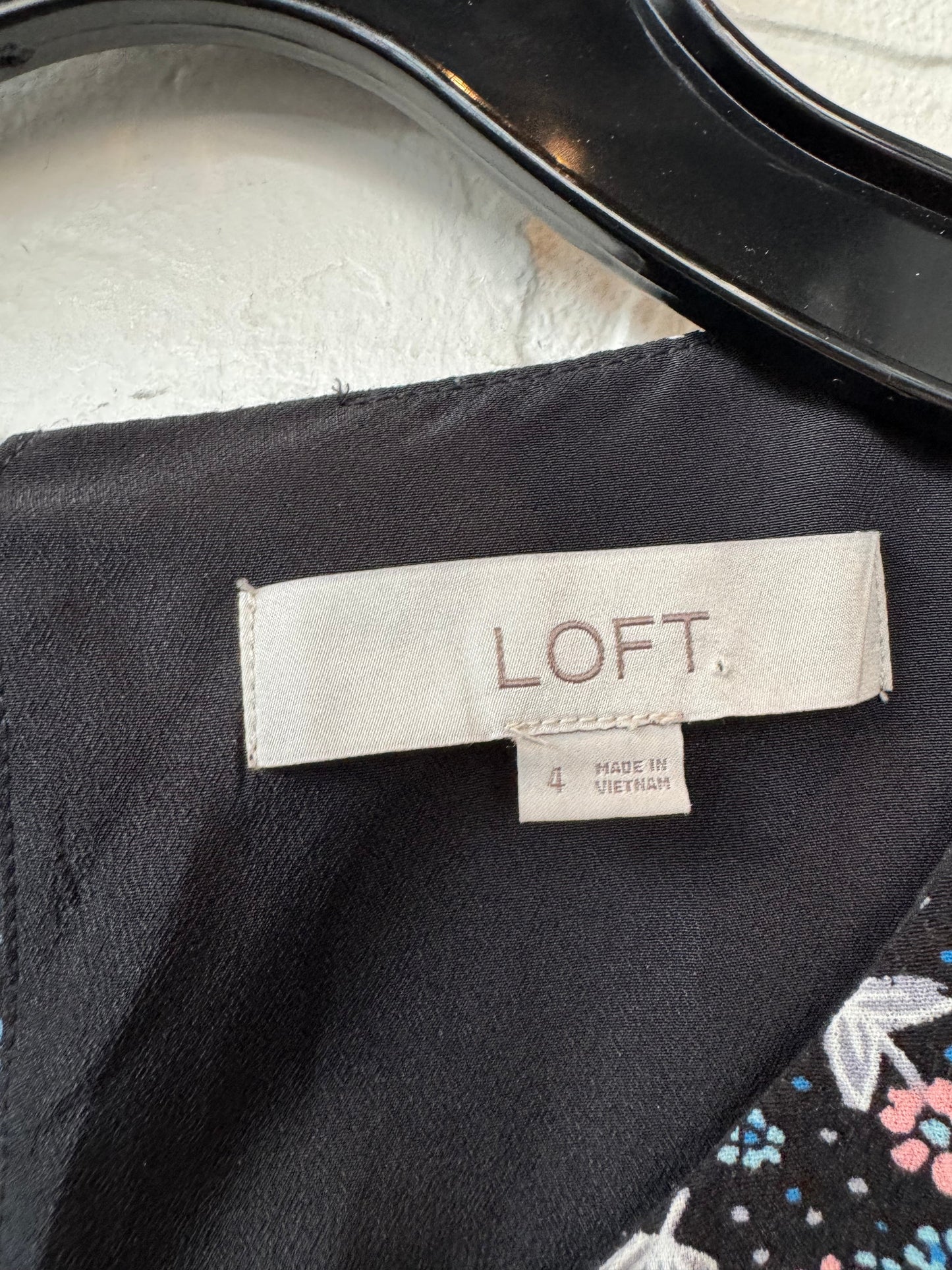 Dress Work By Loft In Black & Blue, Size: S