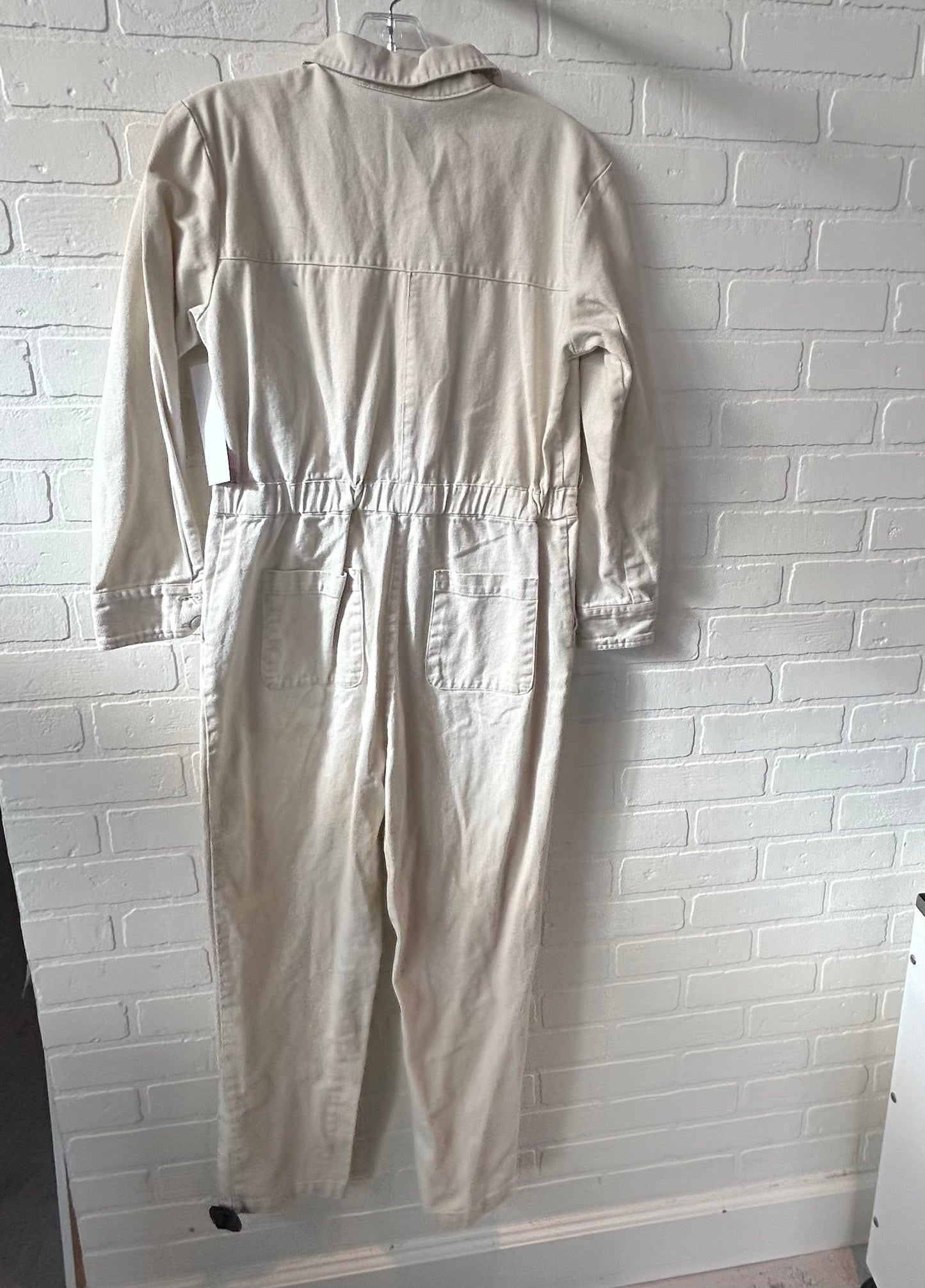 Jumpsuit By Clothes Mentor In Cream Denim, Size: S