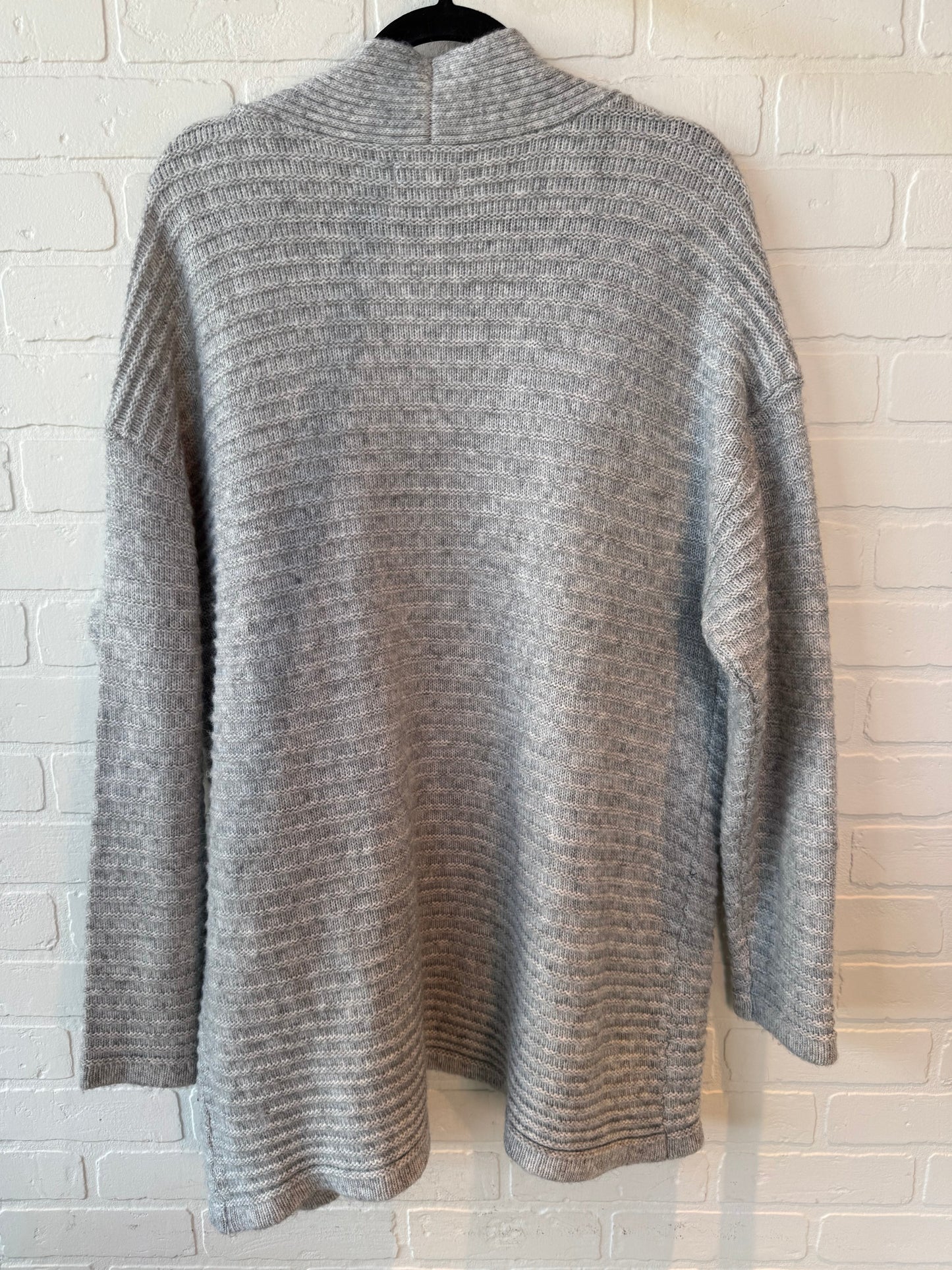 Sweater Cardigan By Nine West In Grey, Size: Xxl