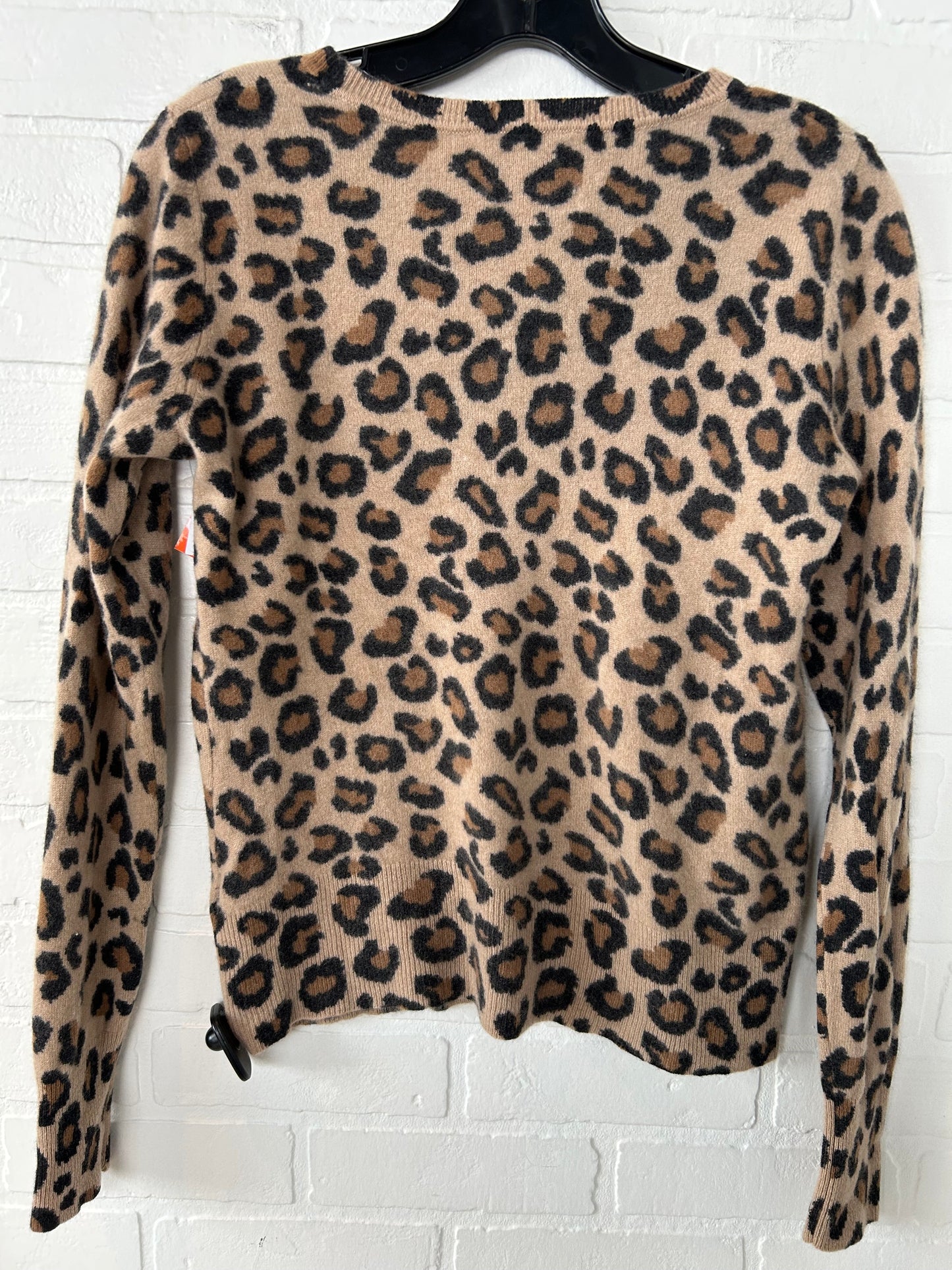 Sweater Cashmere By Cynthia Rowley In Animal Print, Size: L