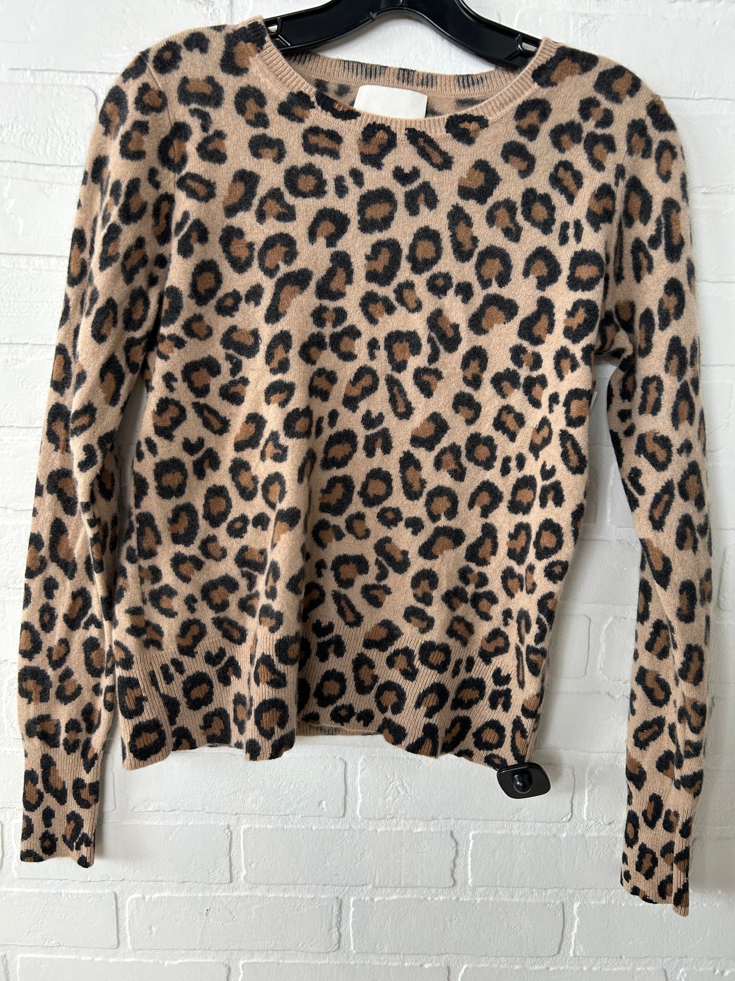 Sweater Cashmere By Cynthia Rowley In Animal Print, Size: L