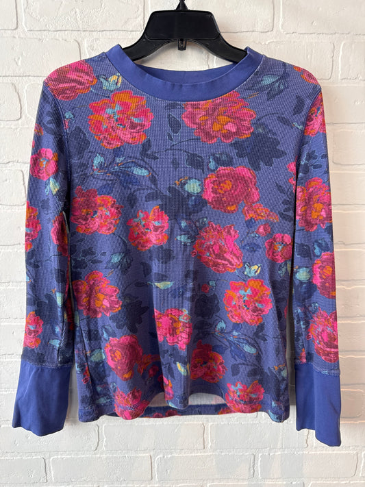 Top Long Sleeve By Sundance In Blue & Purple, Size: L