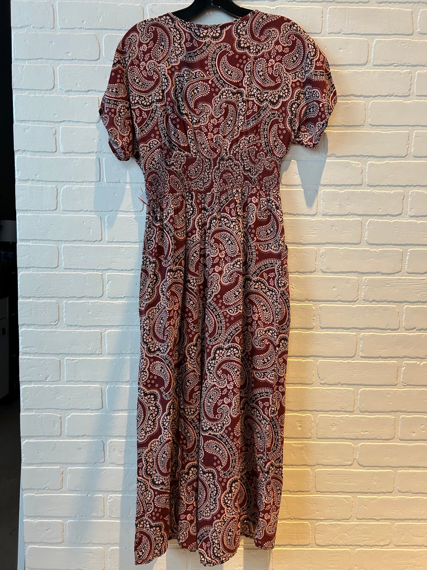 Jumpsuit By PATRONS OF PEACE In Brown & Red, Size: S