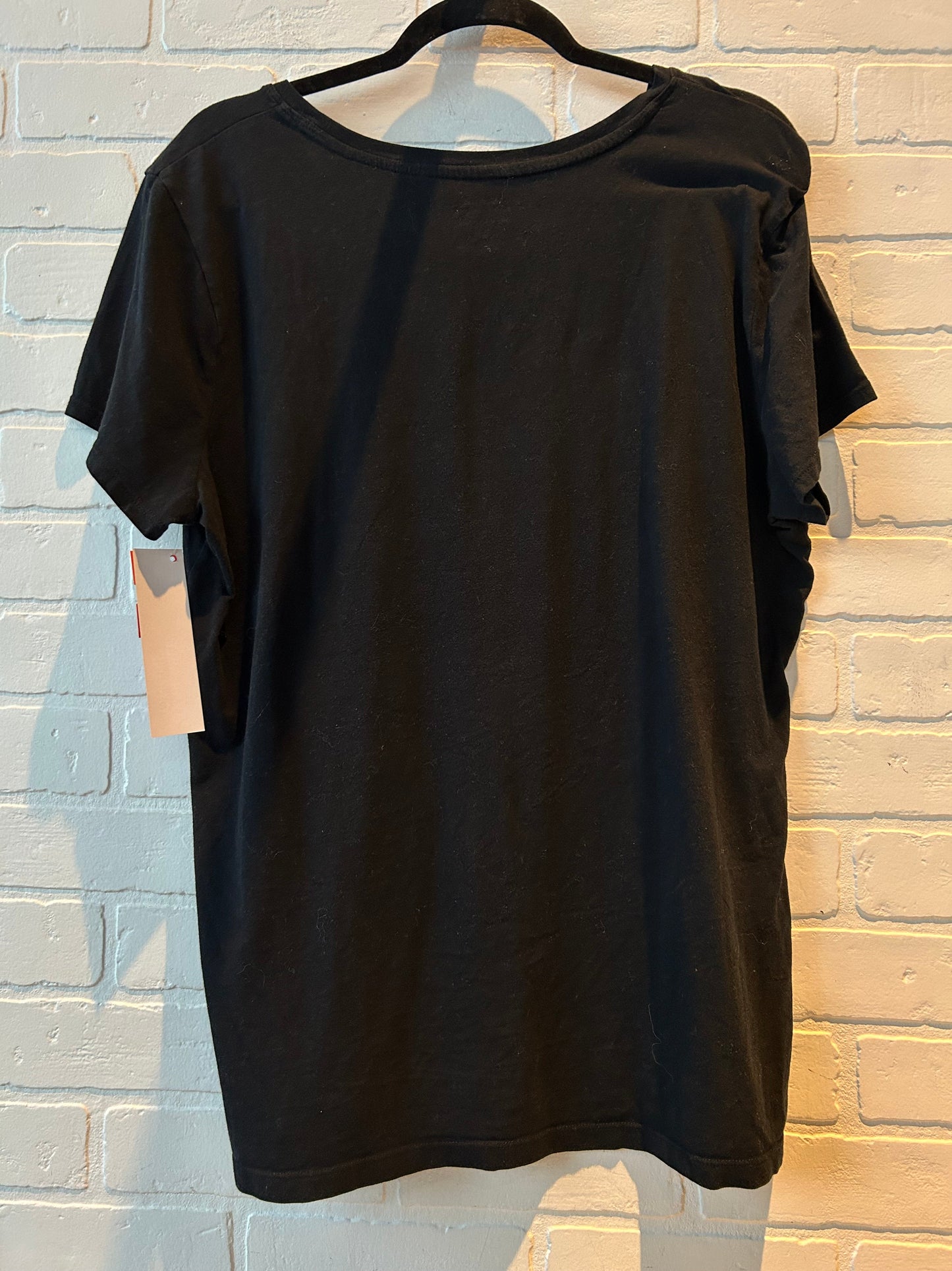 Top Short Sleeve Basic By Banana Republic In Black, Size: Xl