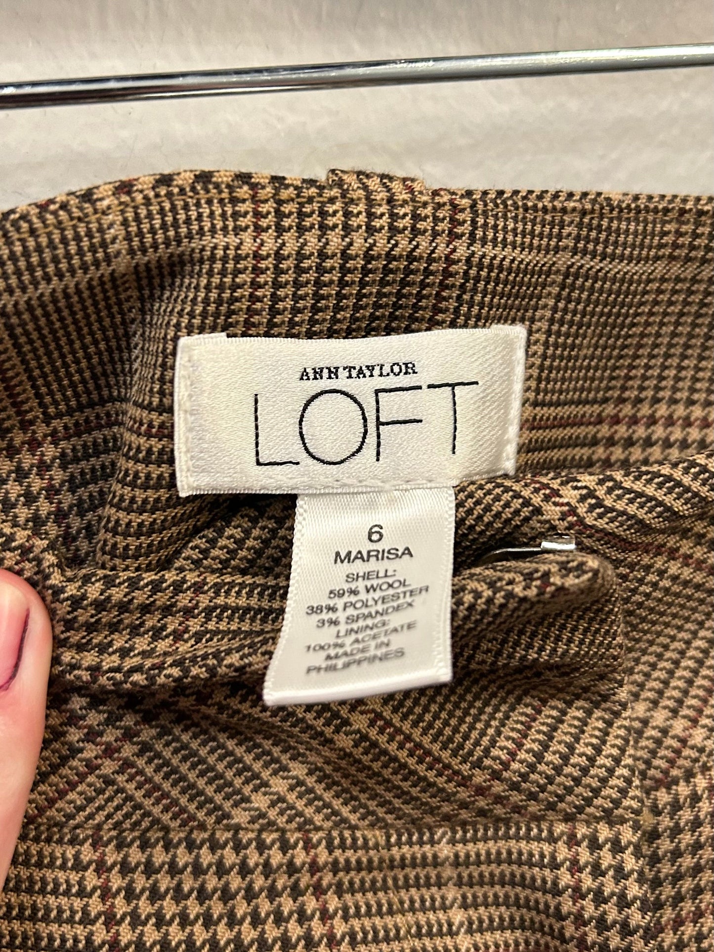 Pants Dress By Loft In Brown & Tan, Size: 6