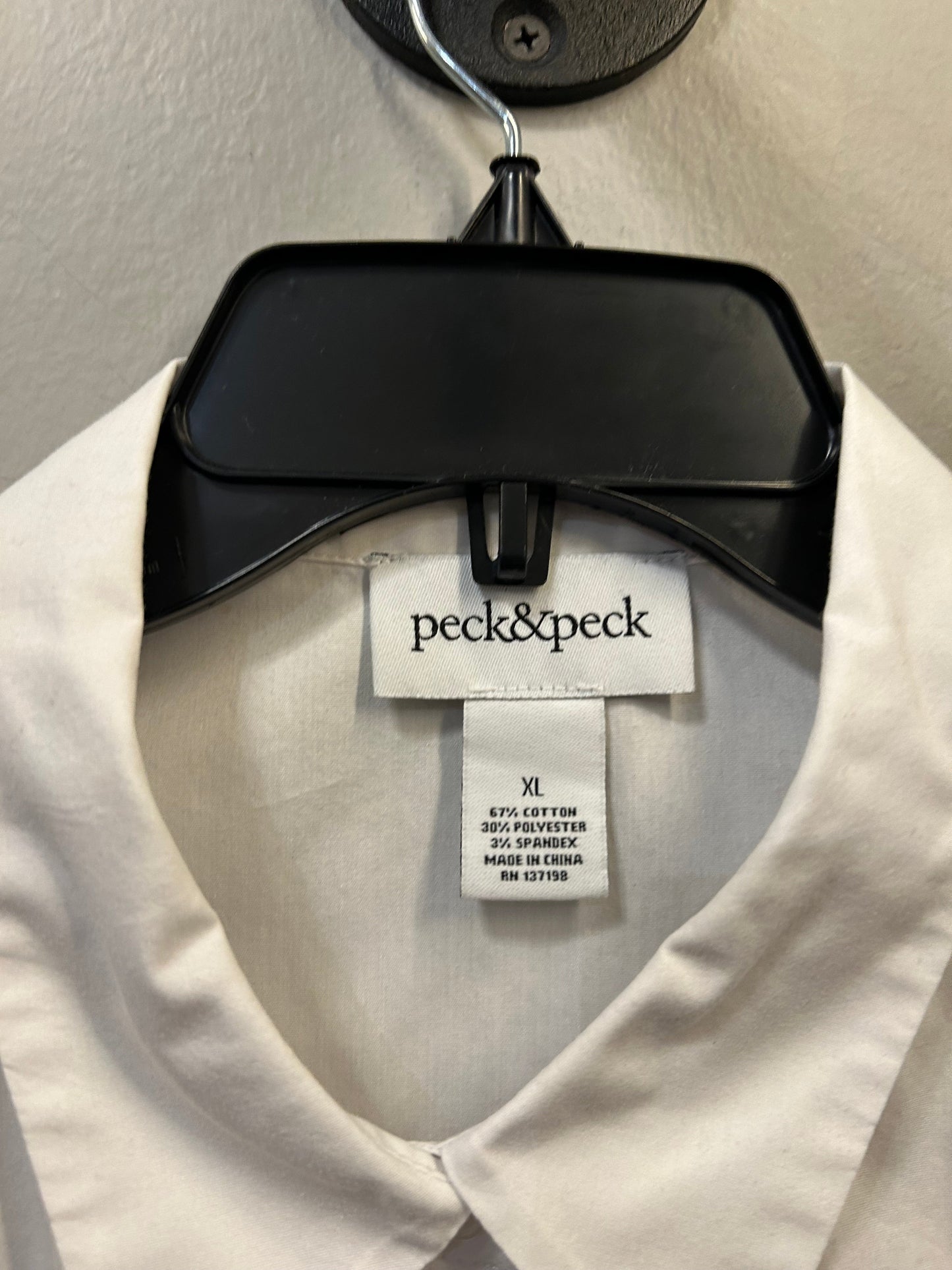 Tunic Sleeveless By Peck And Peck In White, Size: Xl