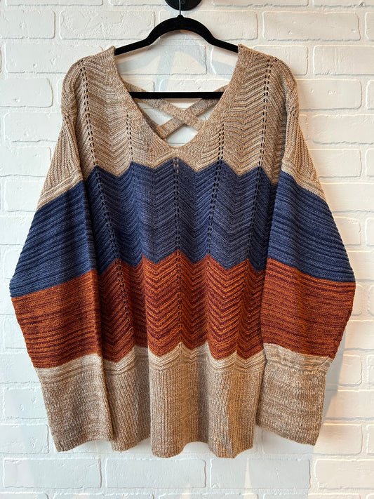 Sweater By FCT WITH LOVE In Blue & Brown, Size: 2x