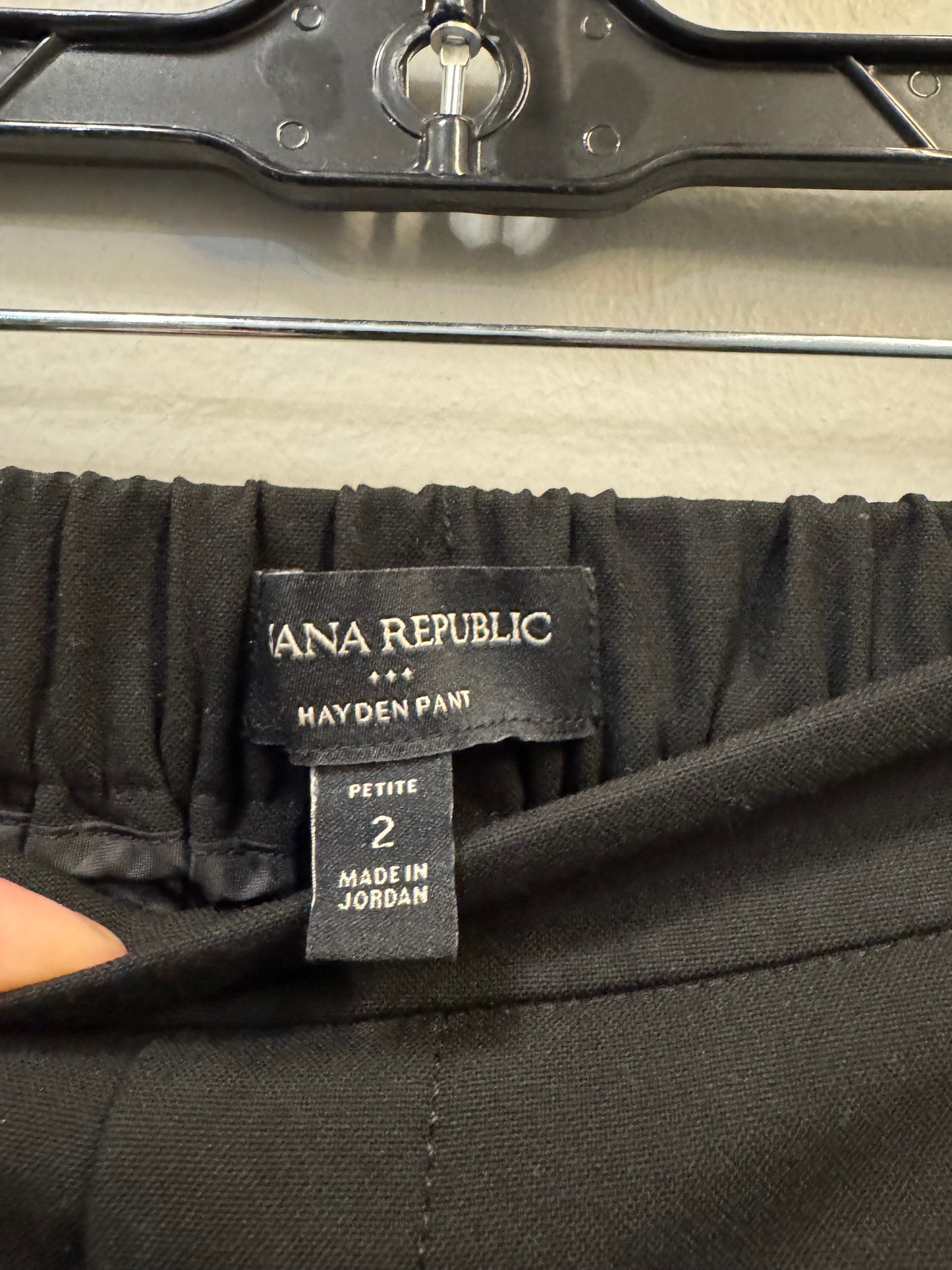 Pants Cropped By Banana Republic In Black, Size: 2p