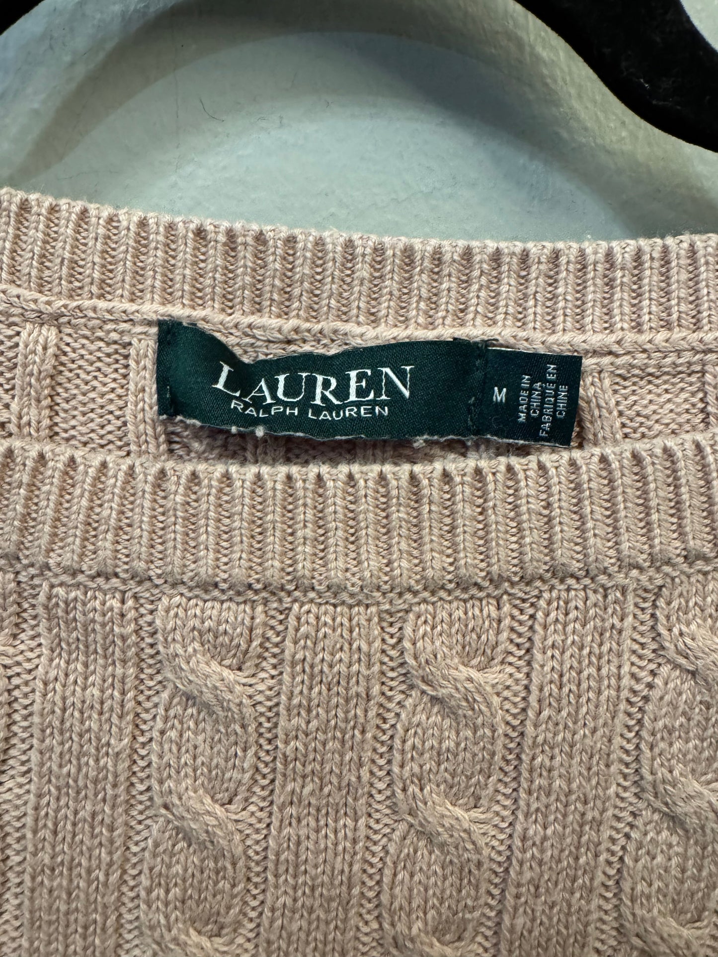 Sweater By Lauren By Ralph Lauren In Pink, Size: M