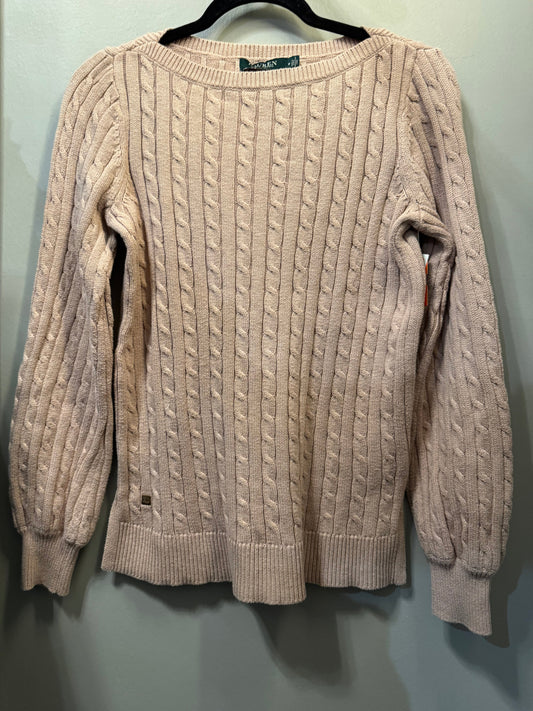 Sweater By Lauren By Ralph Lauren In Pink, Size: M