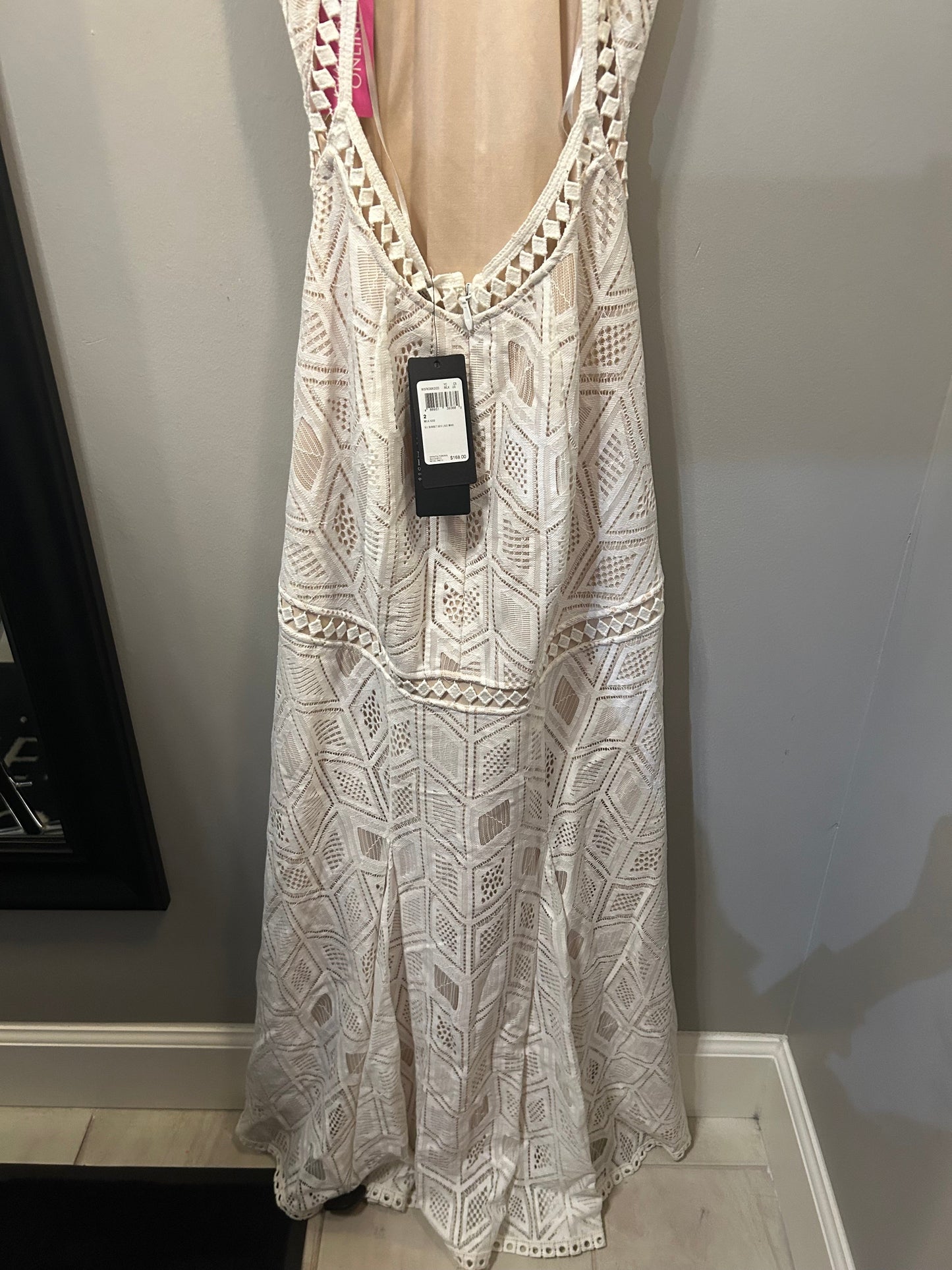 Dress Party Long By Guess In White, Size: Xs