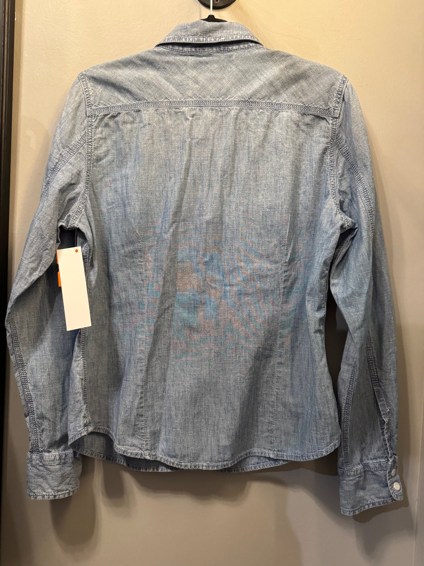 Top Long Sleeve By American Eagle In Blue, Size: L