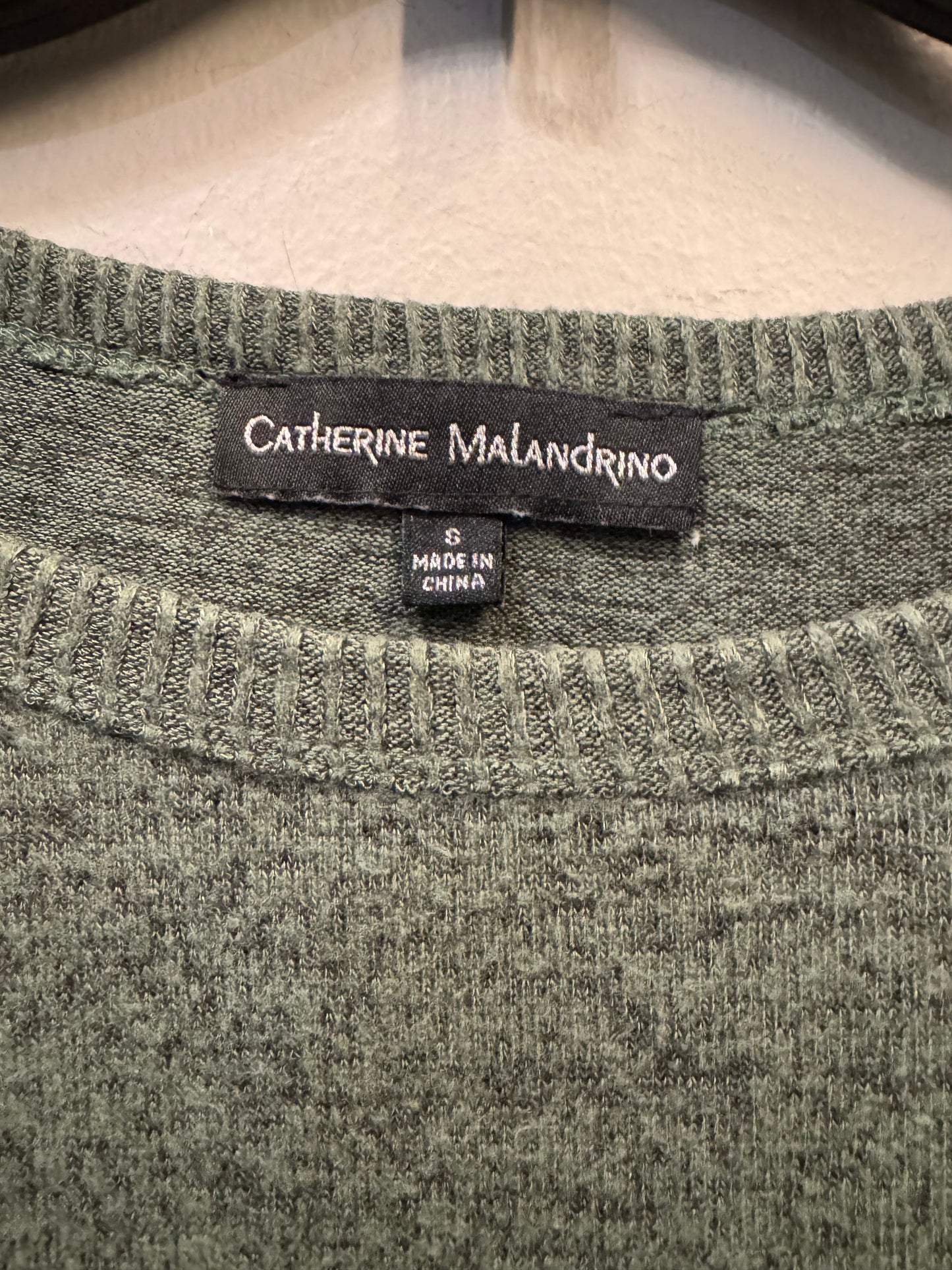 Top Long Sleeve By Catherine Malandrino In Green, Size: S