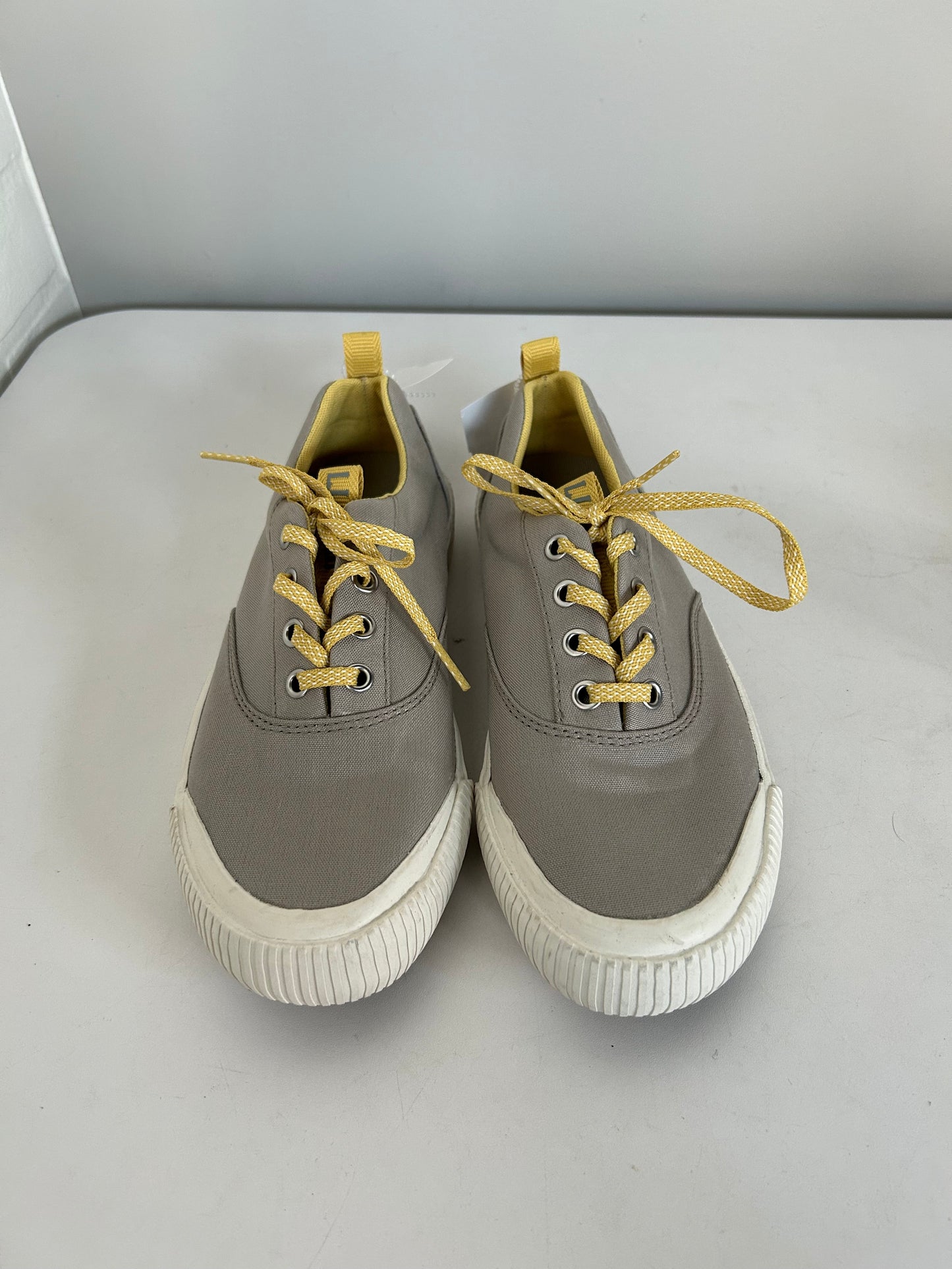 Shoes Sneakers By L.l. Bean In Grey & Yellow, Size: 6