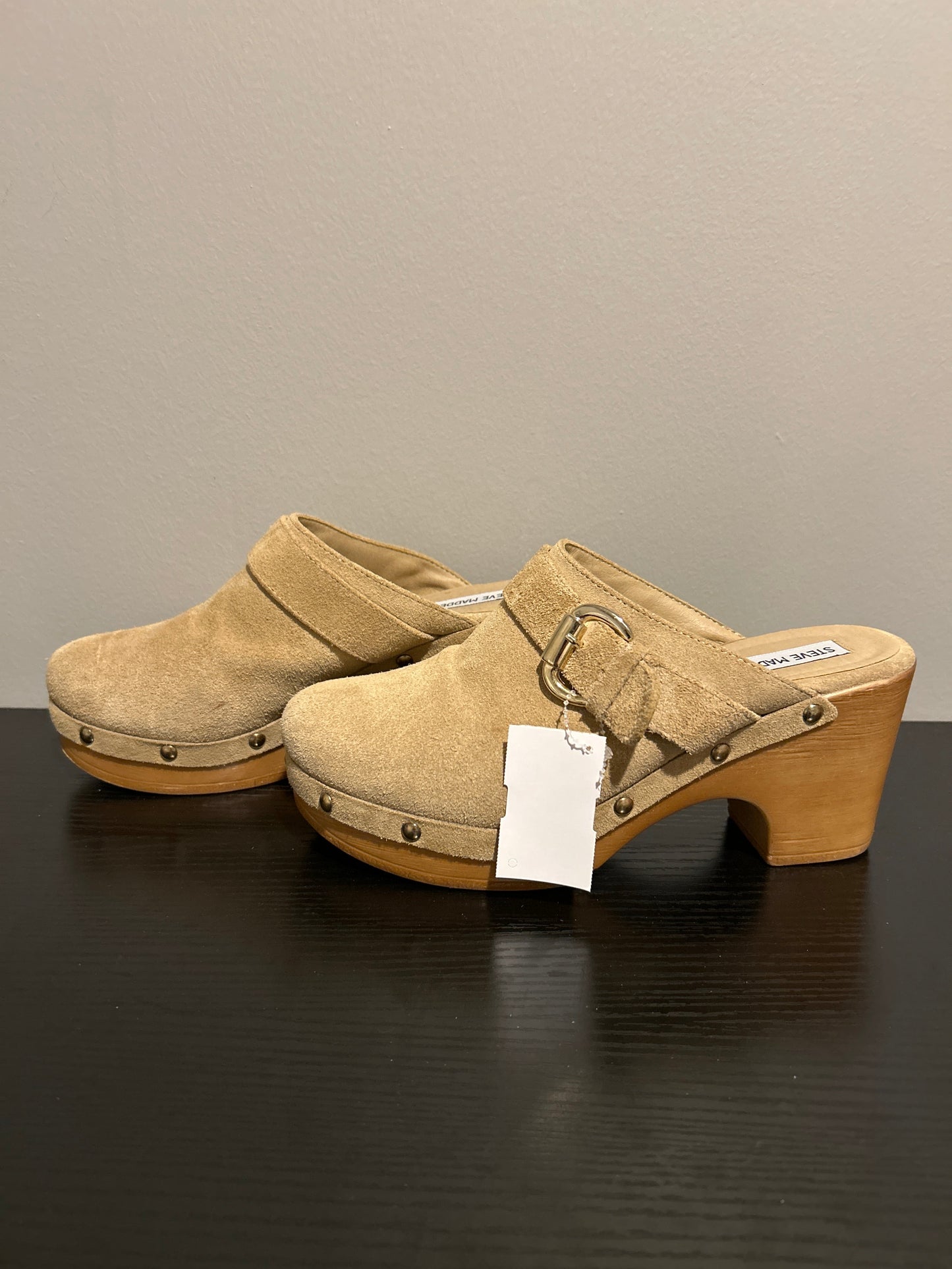 Shoes Heels Block By Steve Madden In Tan, Size: 9