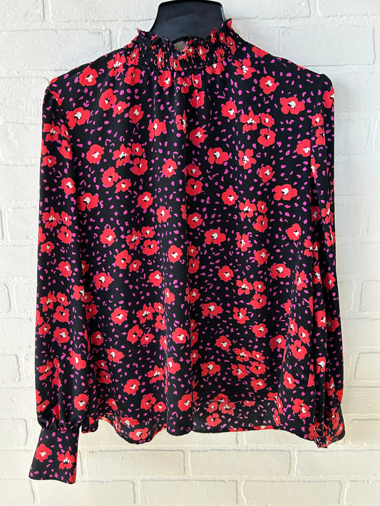 Top Long Sleeve By Sanctuary In Black & Pink, Size: L