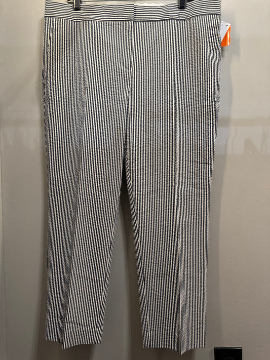 Pants Dress By Ann Taylor In Blue & White, Size: 14