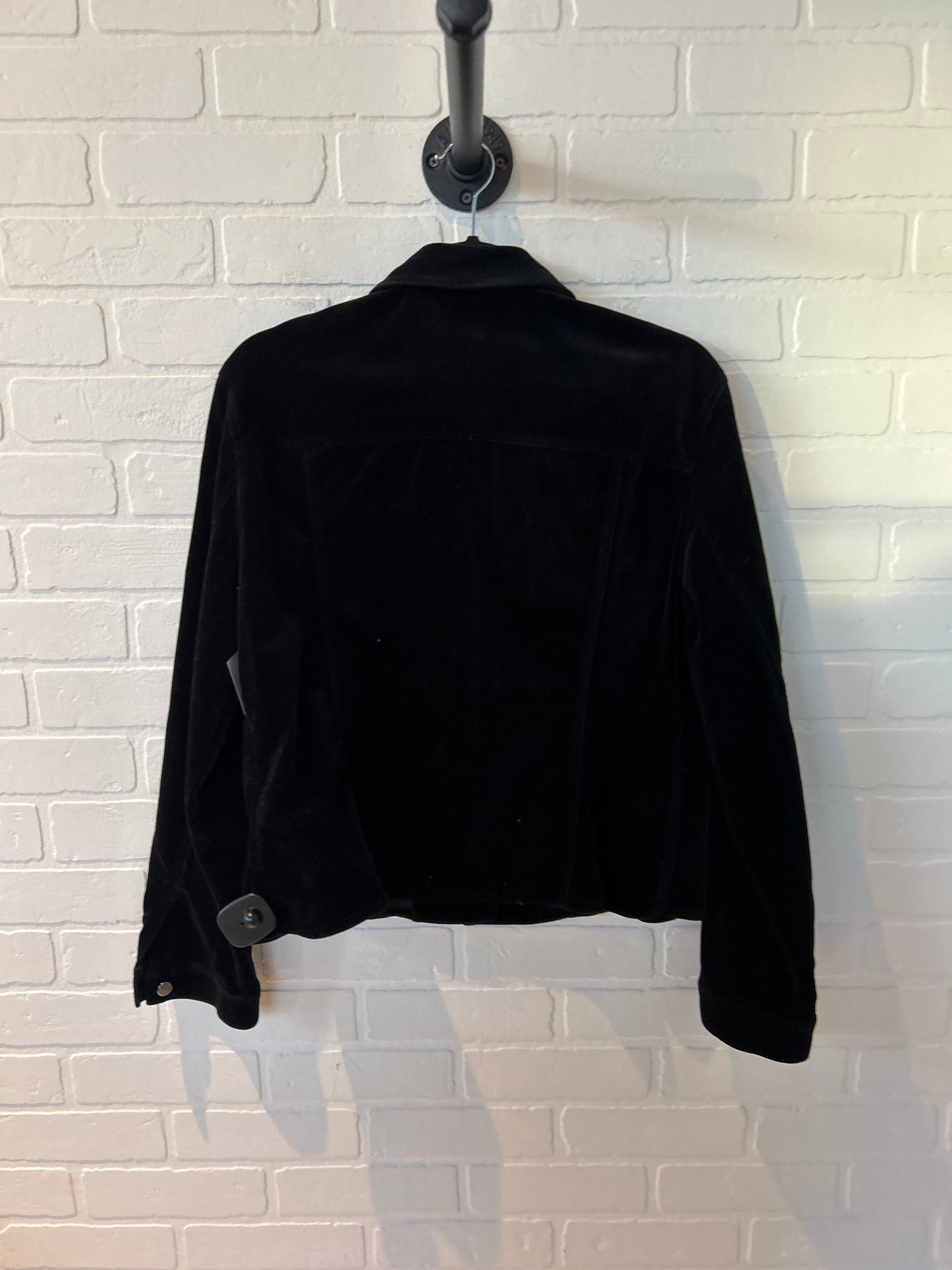 Jacket Denim By Jones New York In Black, Size: L