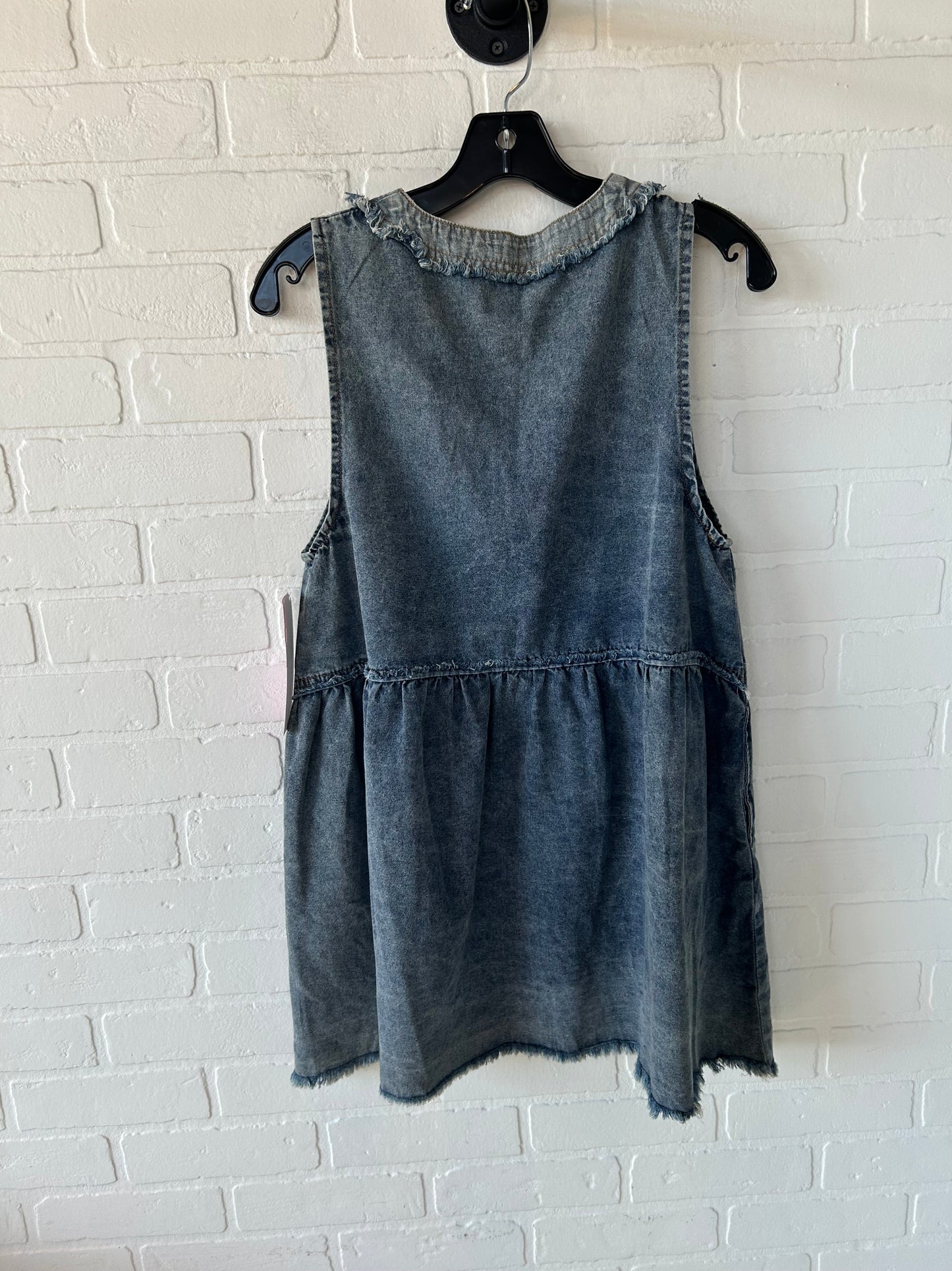 Dress Casual Short By Pol In Blue Denim, Size: S