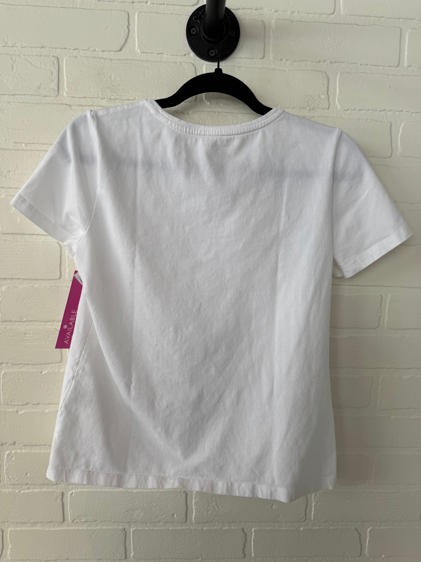 Top Short Sleeve Basic By Christopher And Banks In White, Size: Sp