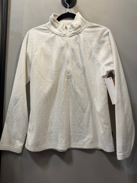 Top Long Sleeve By Eddie Bauer In White, Size: M