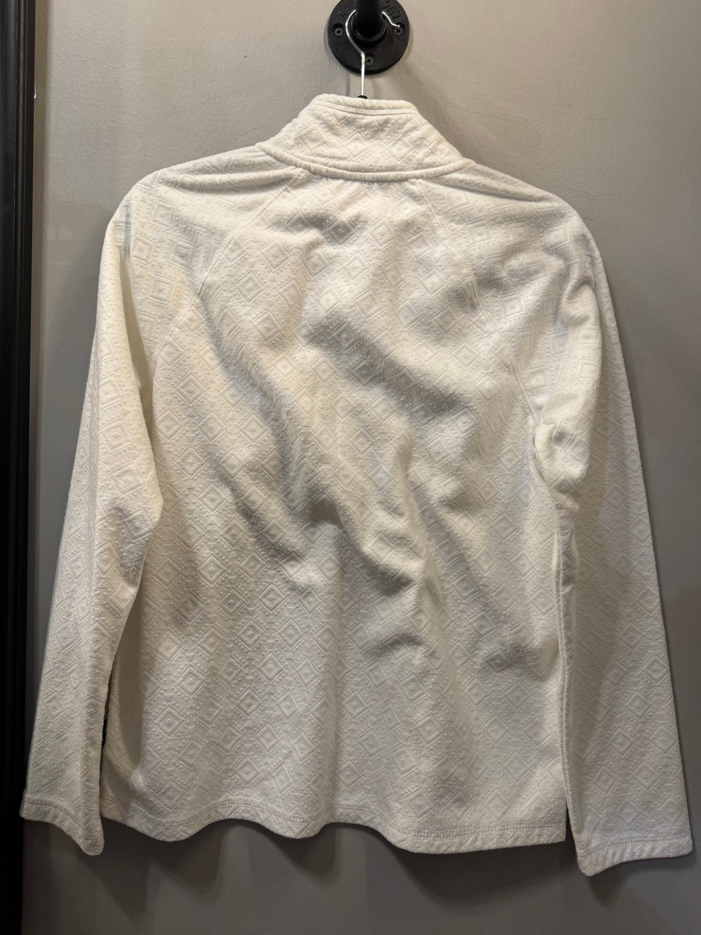 Top Long Sleeve By Eddie Bauer In White, Size: M