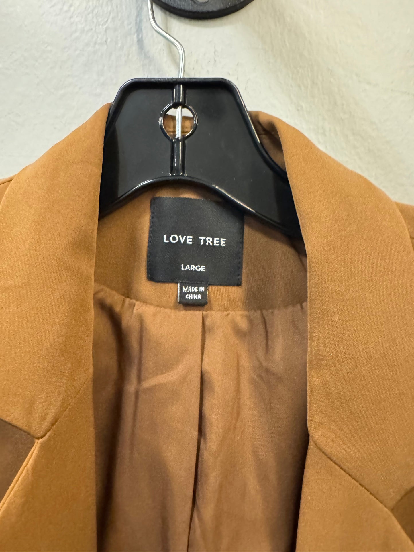 Blazer By Love Tree In Brown, Size: L