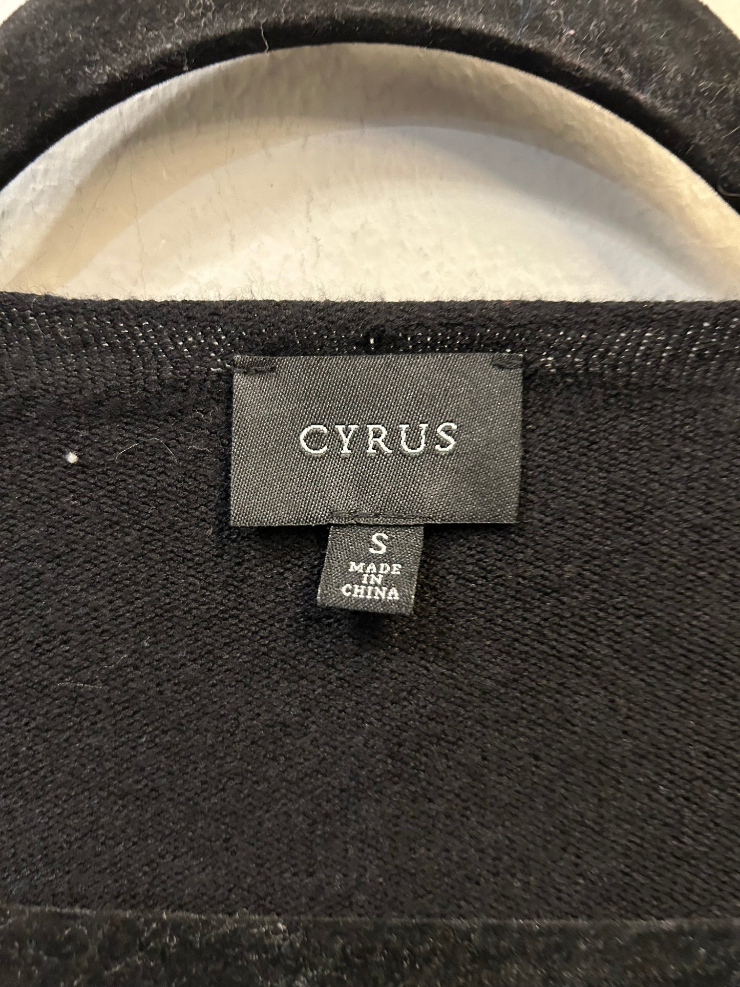 Sweater Cardigan By Cyrus Knits In Black, Size: S