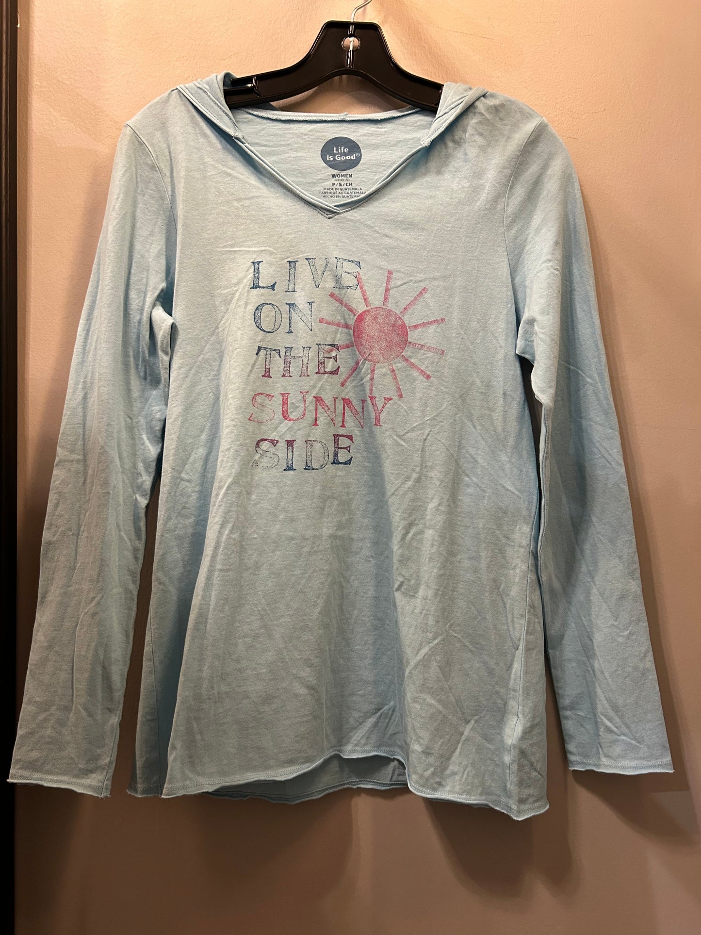 Top Long Sleeve Basic By Life Is Good In Blue, Size: S