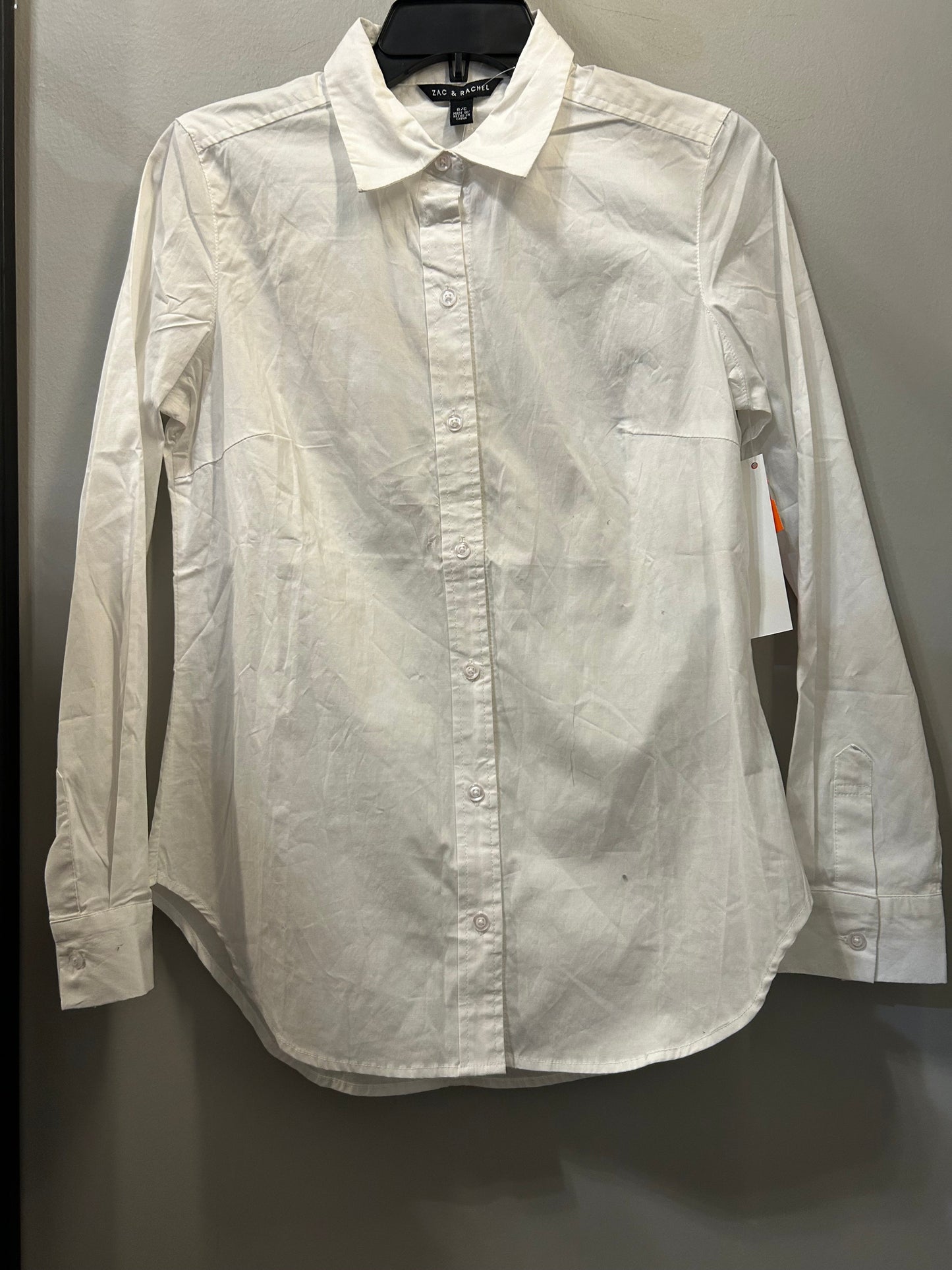 Top Long Sleeve By Zac And Rachel In White, Size: S