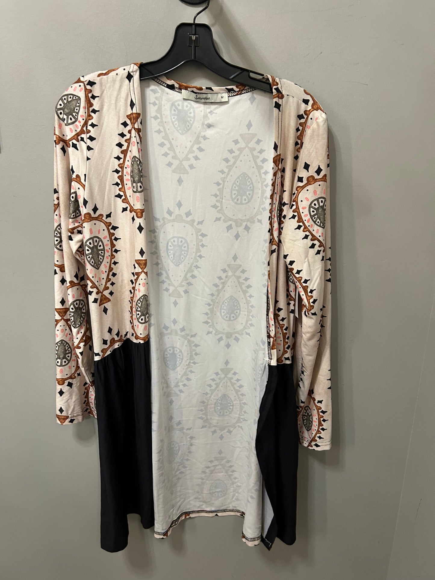 Cardigan By Cme In Black & Cream, Size: M