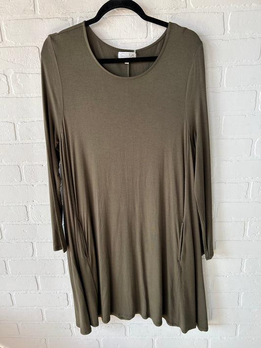 Dress Casual Midi By Mudpie In Green, Size: L