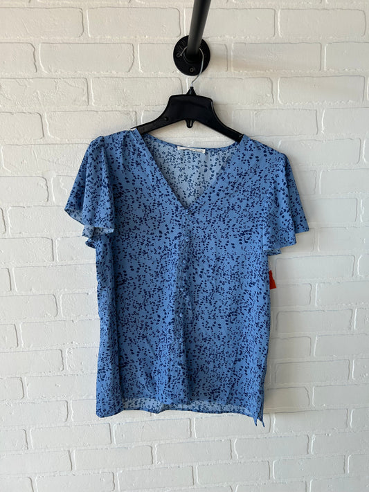 Top Short Sleeve By Fun 2 Fun In Blue, Size: M