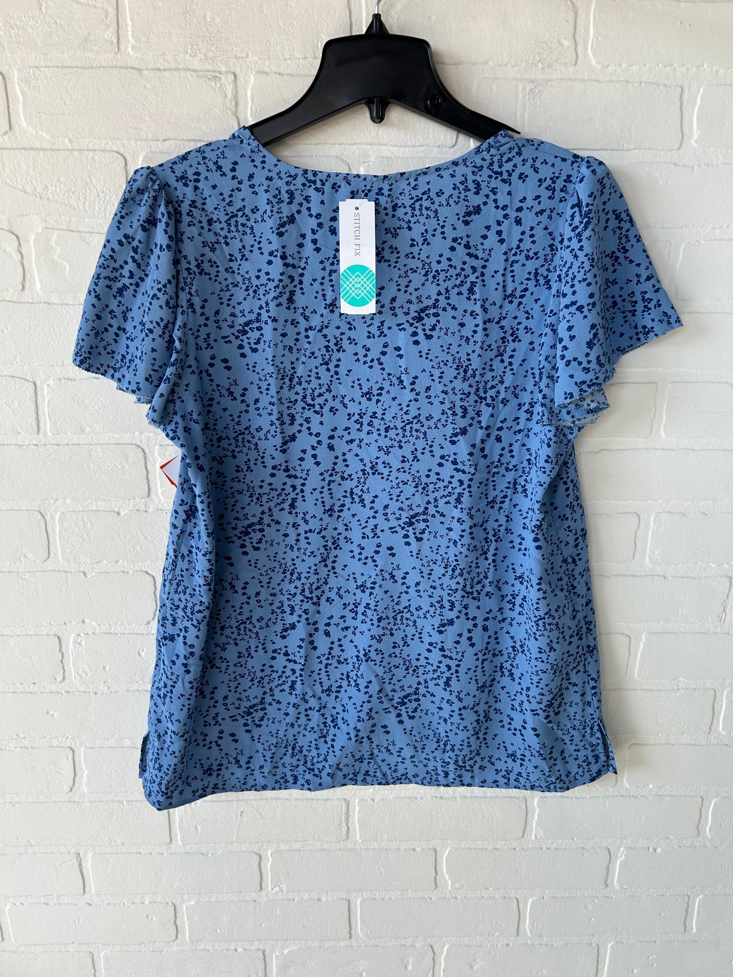 Top Short Sleeve By Fun 2 Fun In Blue, Size: M