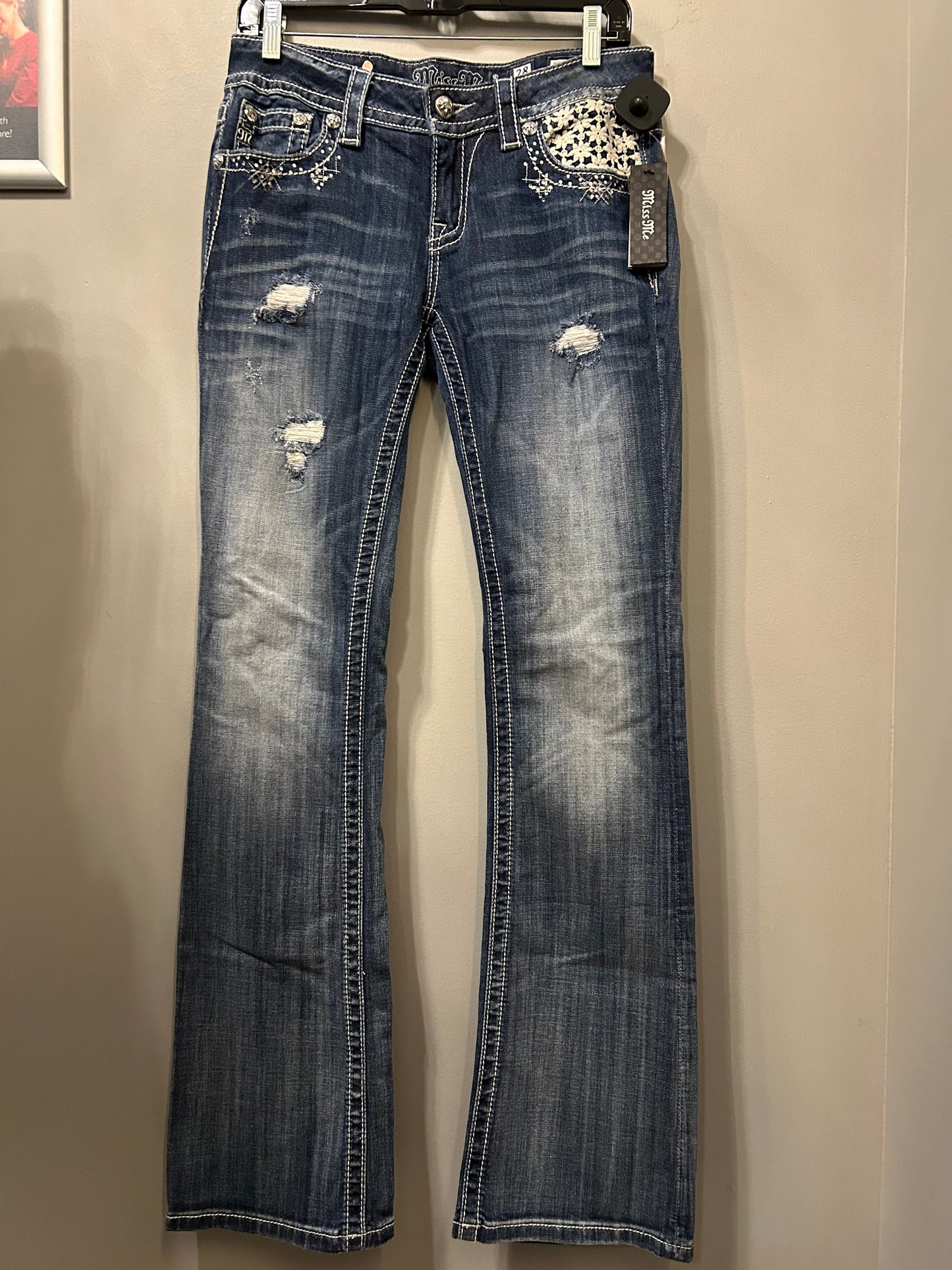 Jeans Boot Cut By Miss Me In Blue Denim, Size: 6