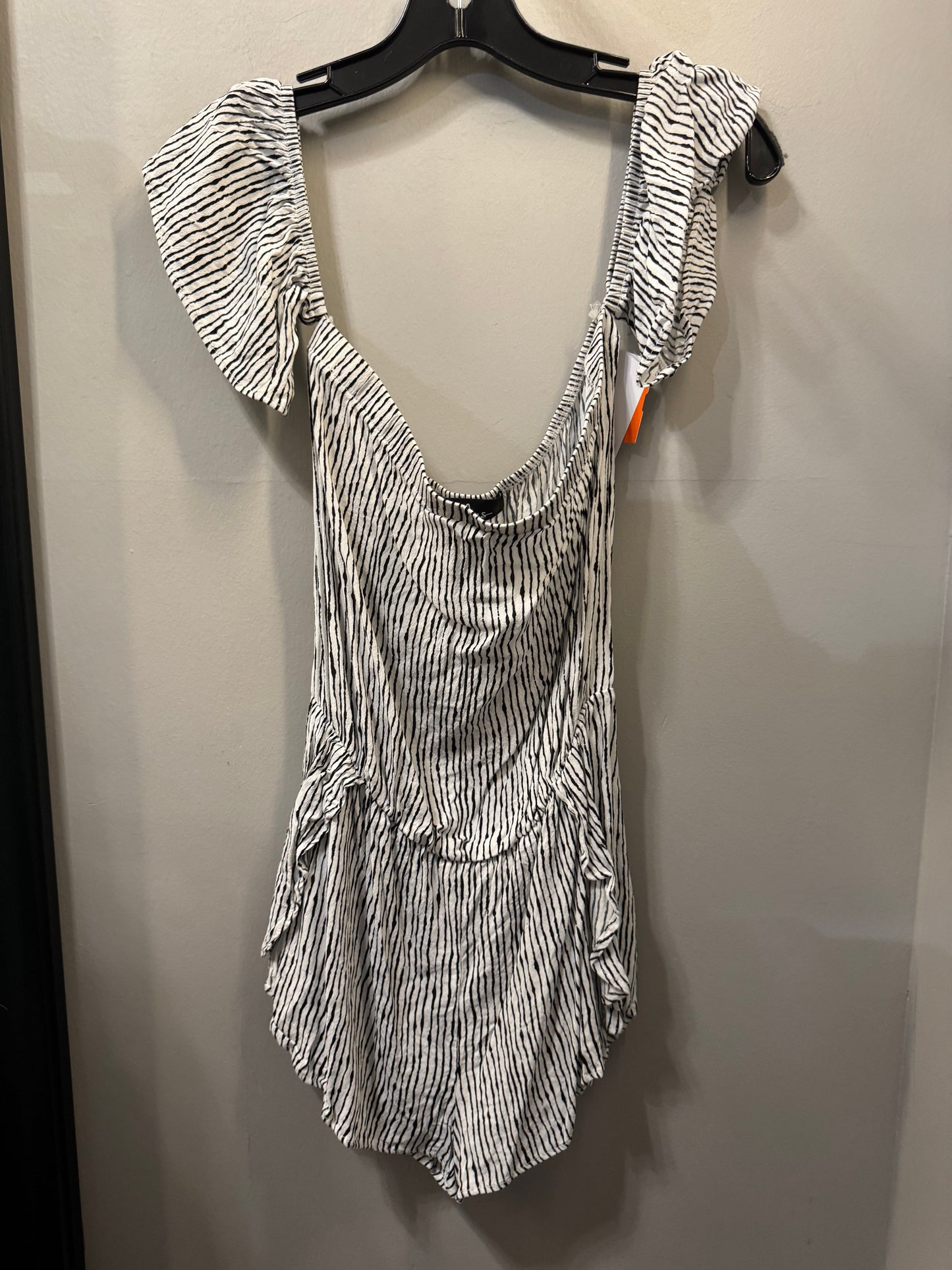 Romper By Lulus In Black & White, Size: M